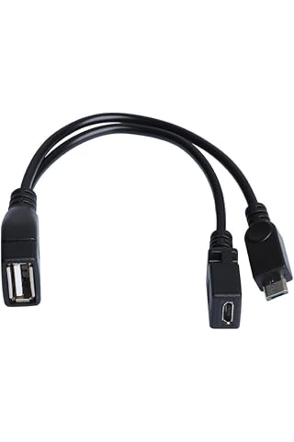 Dark Micro Usb Erkek - Usb 2.0 Dişi, Micro Usb Dişi Otg Y Kablo (Dk-Cb-Microtg2Y)