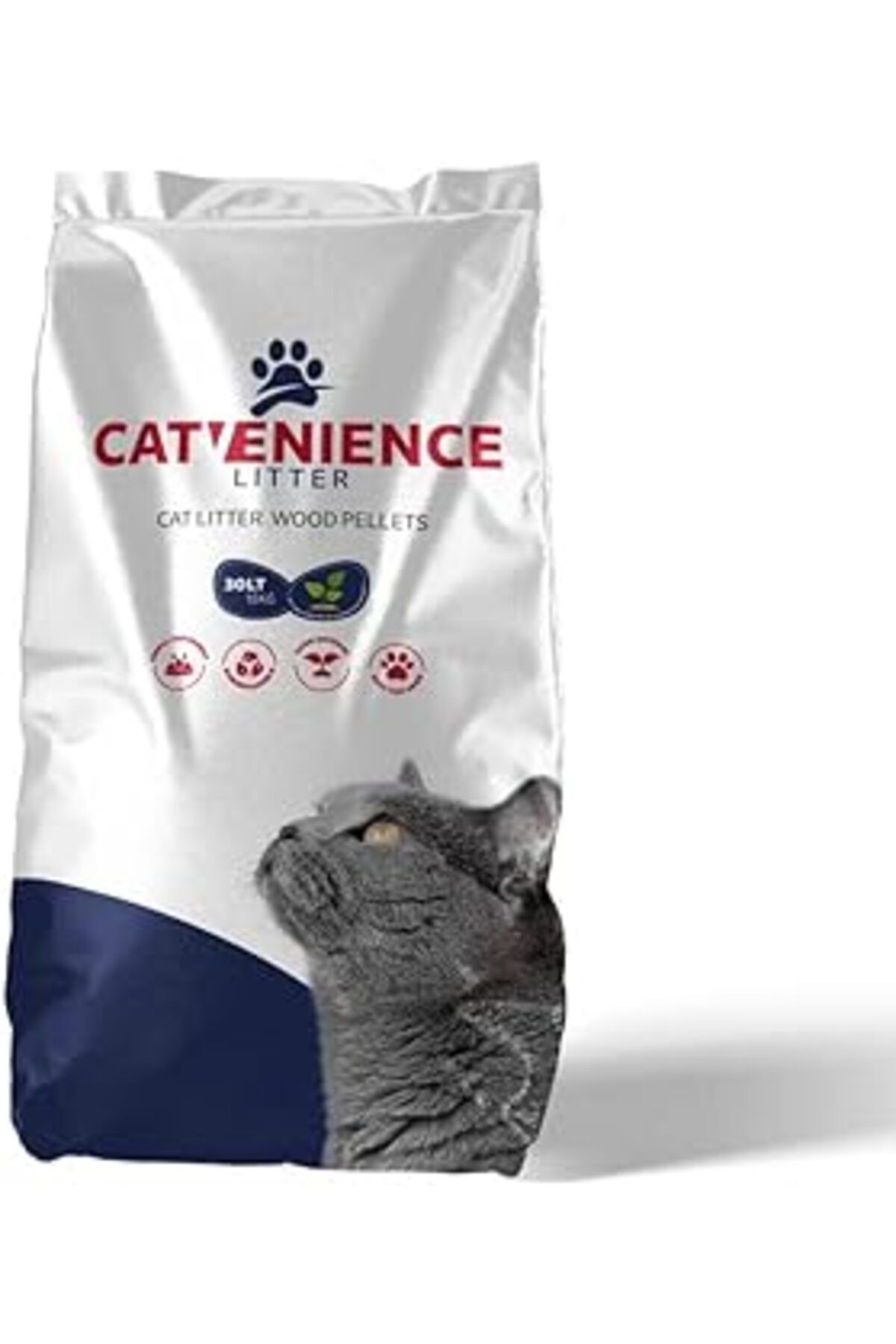 Catvenience Çam Pelet 15kg (30L) Yavru/yetişkin Kediler Ve Küçük Hayvanlar Için%100 Biyobozunur Ked