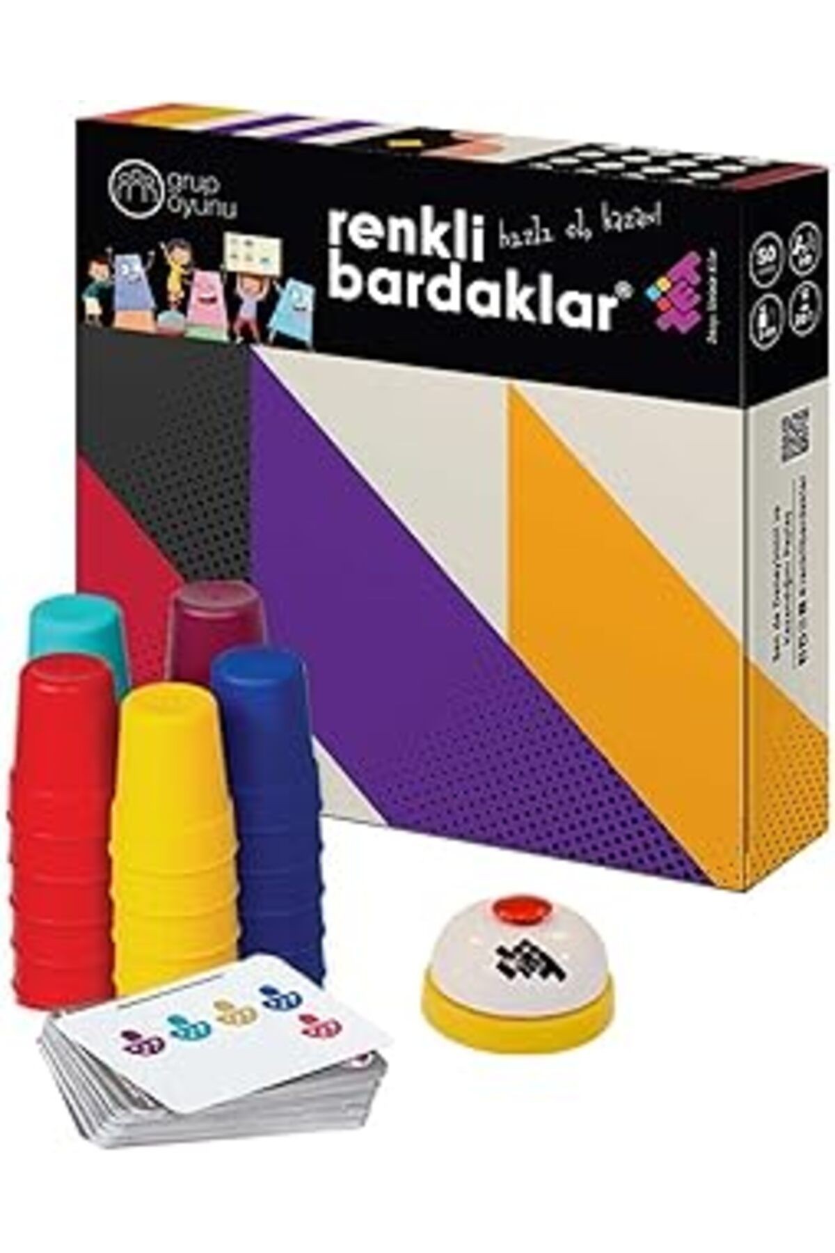 Zet Zeka Renkli Bardakları Zeka Ve Akıl Oyunu 3+ Yaş 5 Oyuncu