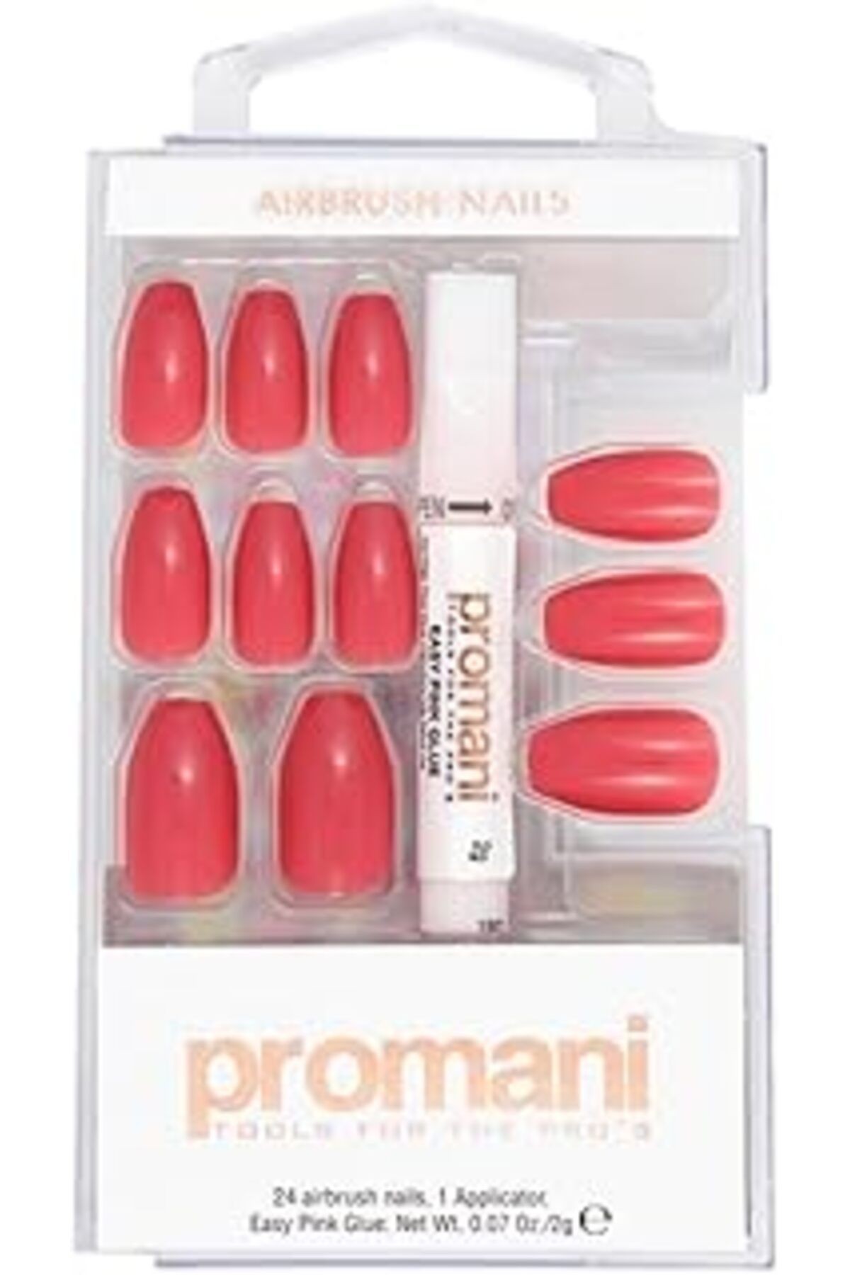 Promani Promani Takma Tırnak Seti Pr-5655 Gül Pembe 1 Paket (1 X 1 Adet)