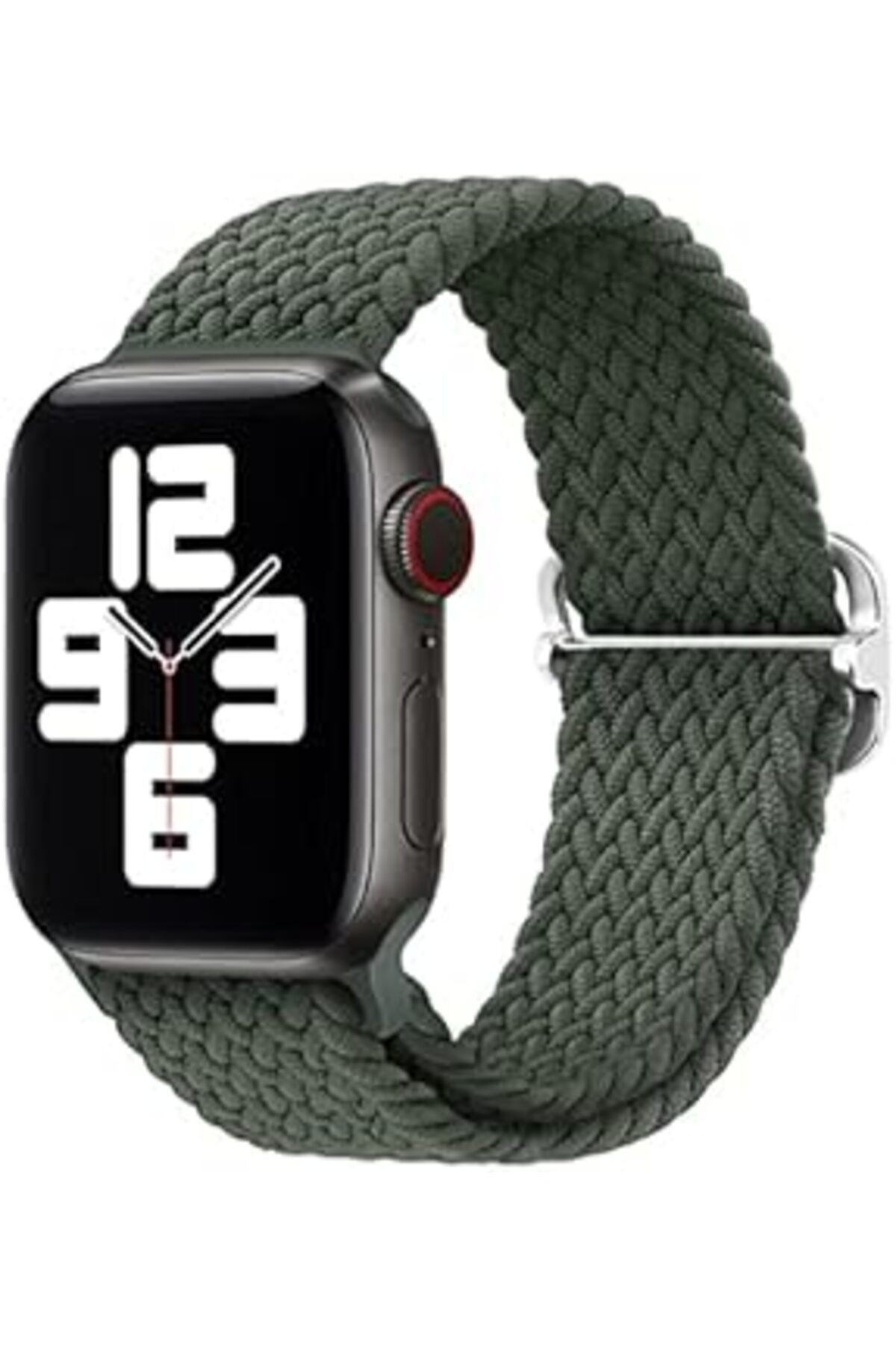 Bause Apple Watch Se/Ultra/9/8/7/6/5/4/3/2/1 Serileri Ile Uyumlu Ayarlanabilir Örgü Kordon – Esnek,