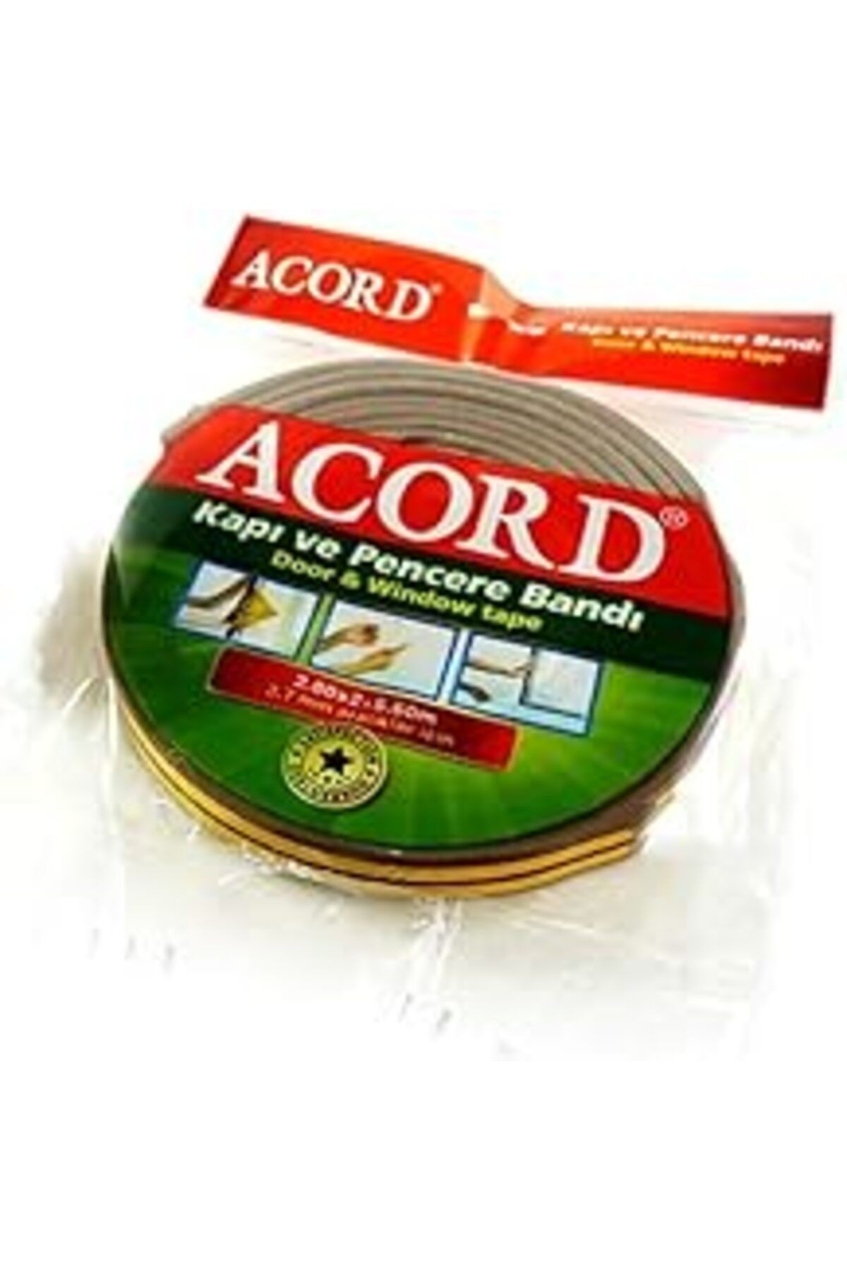 Acord Fitilli Kapı Pencere Bandı İzolasyon 5.60 Metre