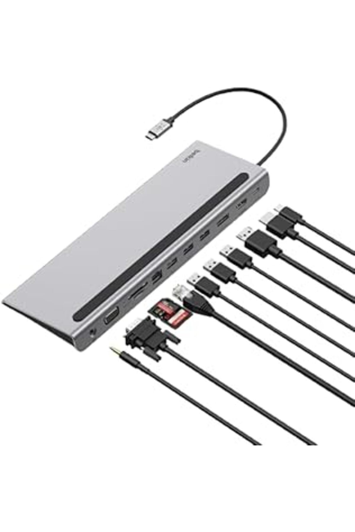 Belkin Usb-C Hub, 11'I 1 Arada Çoklu Bağlantı Noktalı Adaptör Yuvası, 4K Hdmi, Displayport, Vga, Us