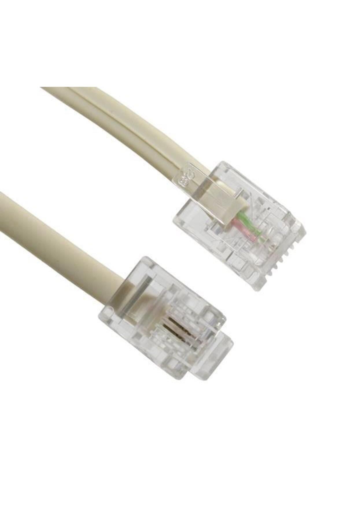 Hazır Telefon Hat Kablosu 6P/2C 25 Metre