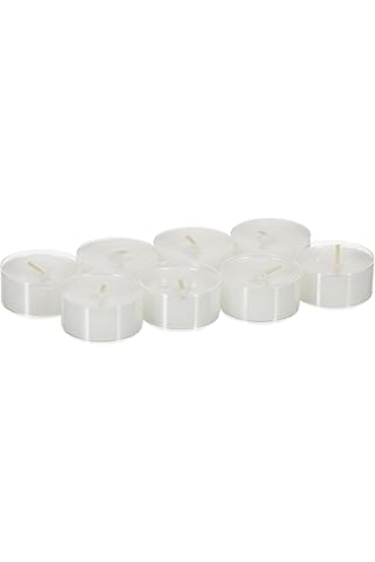 Bella Maison Citrus Düz Parafin Balmumu Tealight Mum, Beyaz, 8 Adet 12gr