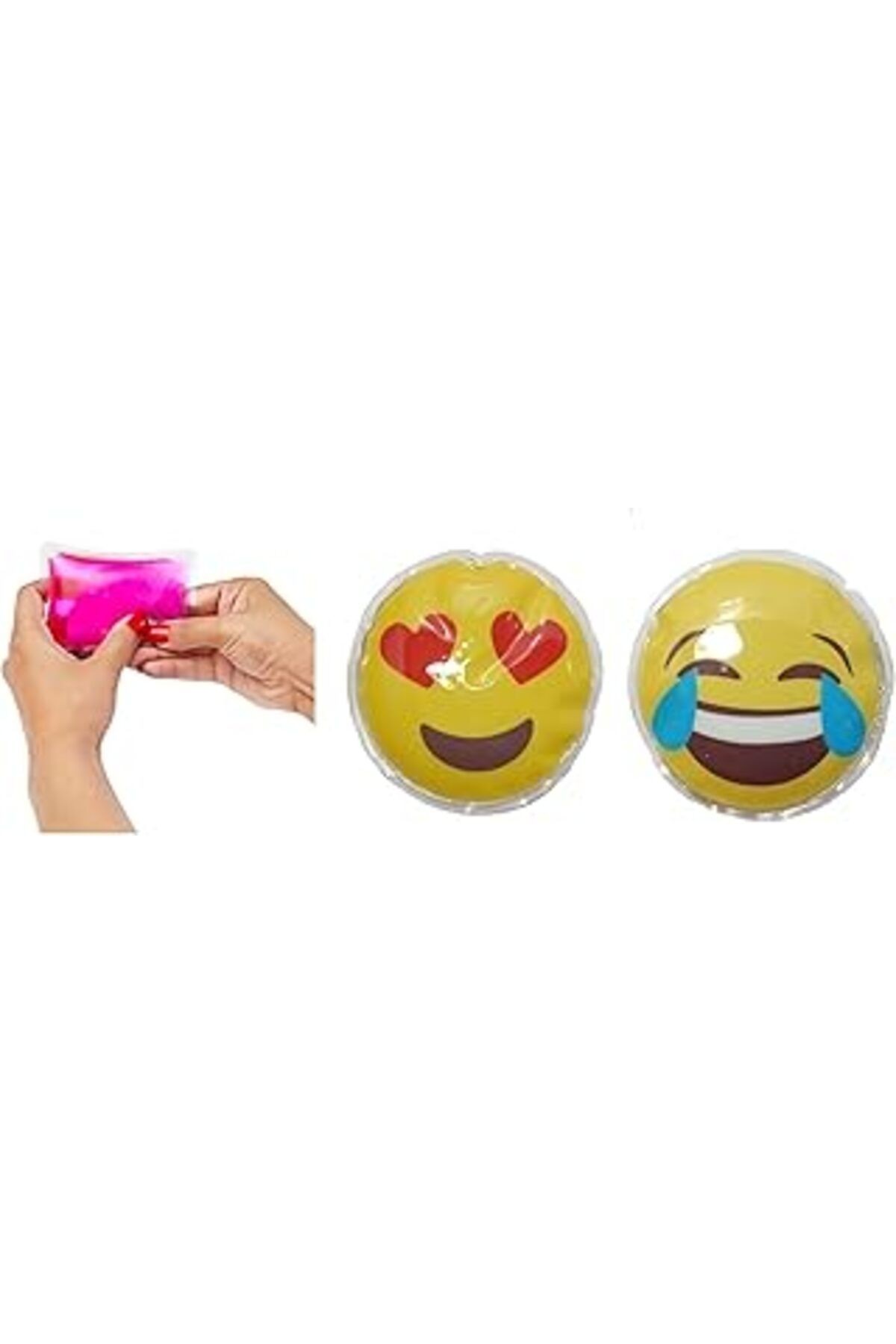 Bosphorus Homi Emoji Şekilli Cep Sobasi,el Isitici,2 Adet Sicak Su Torbasi Pvc 9cm
