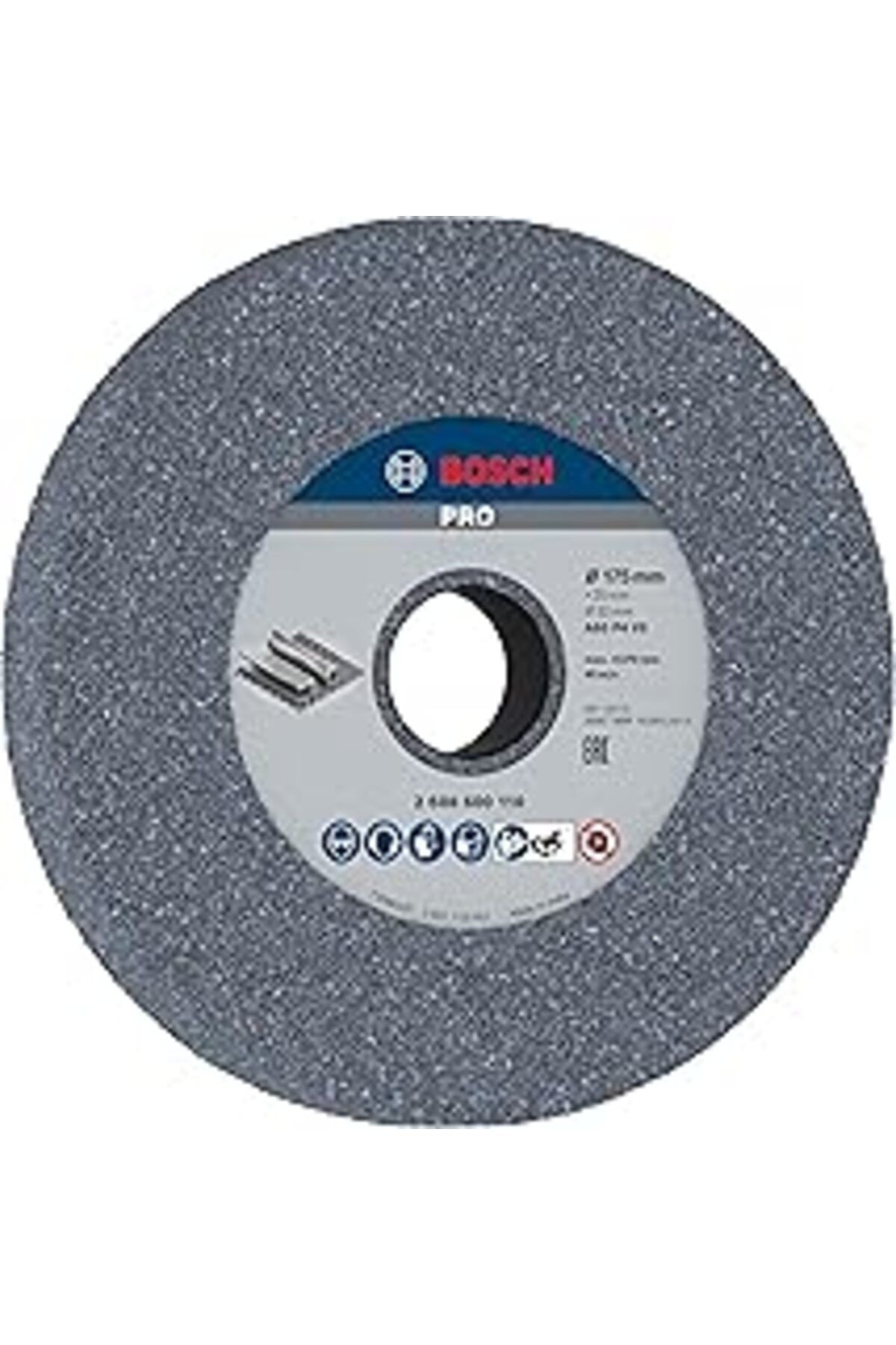 Bosch 2608600110 Aksesuarı Zımpara Diski Için Bileme Makinesi 175 Mm, 32 Mm, 60
