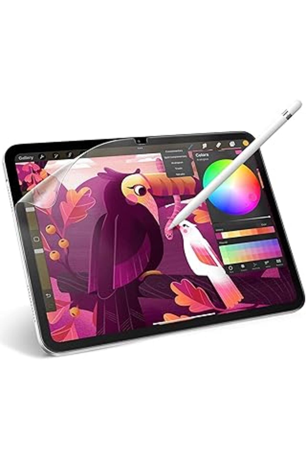 Teknosepetim Ipad 10.9 Air 4 2020 Paper Like Kağıt Hissi Kaymaz Yüzey Pet Mat Ekran Koruyucu Çizim