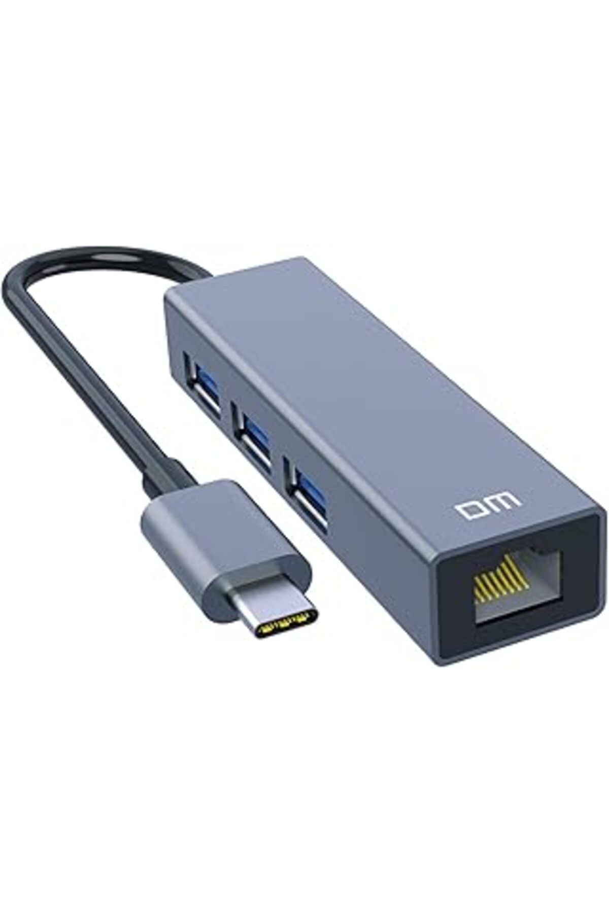 Dm Chb013 Type-C To Rj45 Gigabit Ethernet Ve Usb 3.0 Çoklayıcı Dönüştürücü