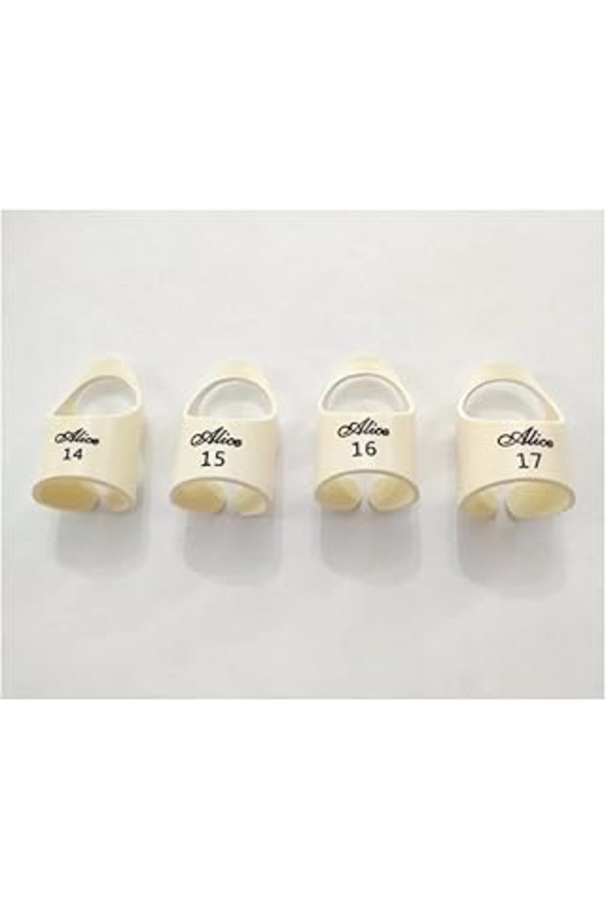 Alice Ap-30M2 Finger Picks Bej Parmak Tarzı Pena, Akustik Gitar Pena 14/15/16/17Mm (4 Adet)