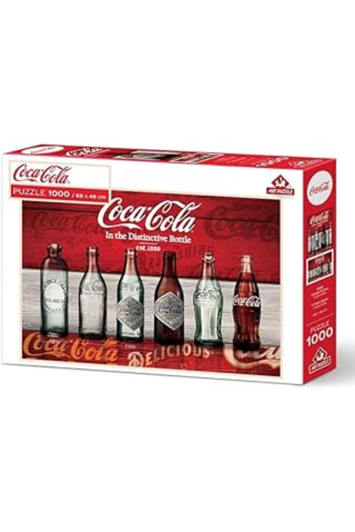 Art Puzzle Vintage Şişeler, Coca-cola-1000 Parça Puzzle
