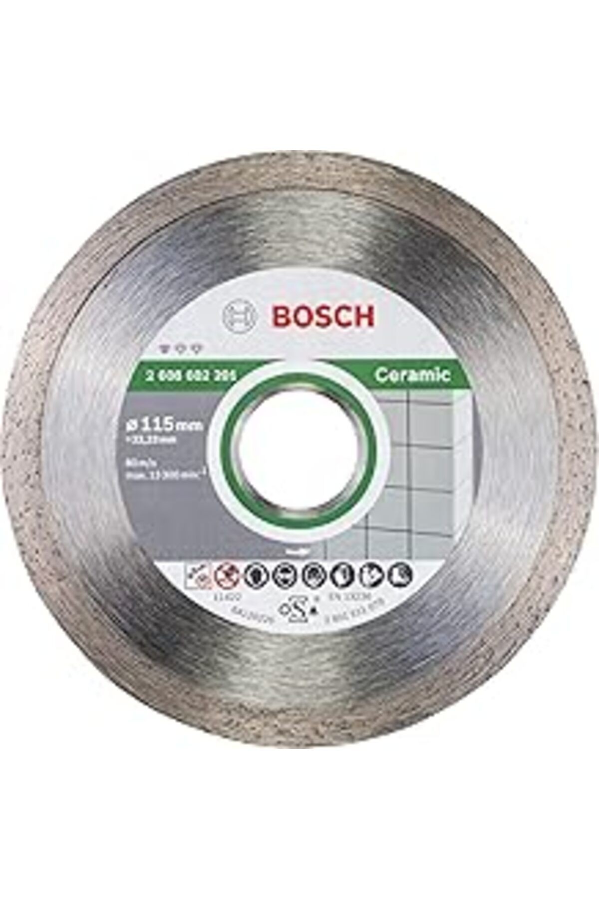 Bosch Standard Seri Seramik Için, 9 1 Elmas Kesme Diski Set 115 Mm