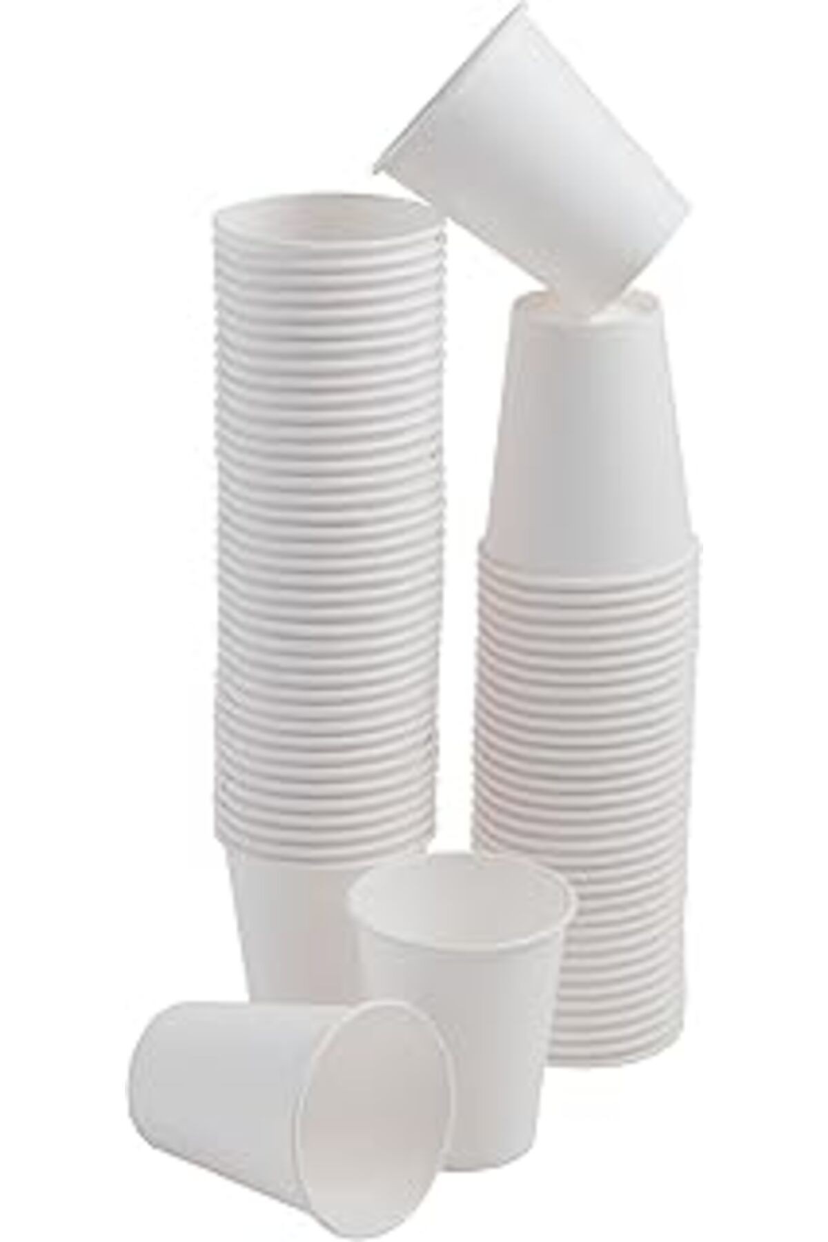 Cuptoyou 75 Adet Tek Kullanımlık Karton Bardak 8 Oz 250 Ml, Beyaz Sıcak Bardaklar, Kağıt Meyve Suyu