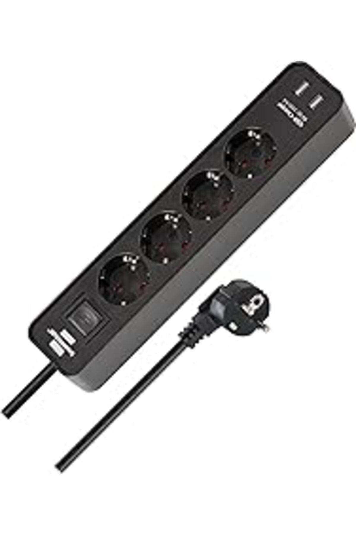 Brennenstuhl Usb Hızlı Şarj Özellikli 4 Soketli Priz Siyah