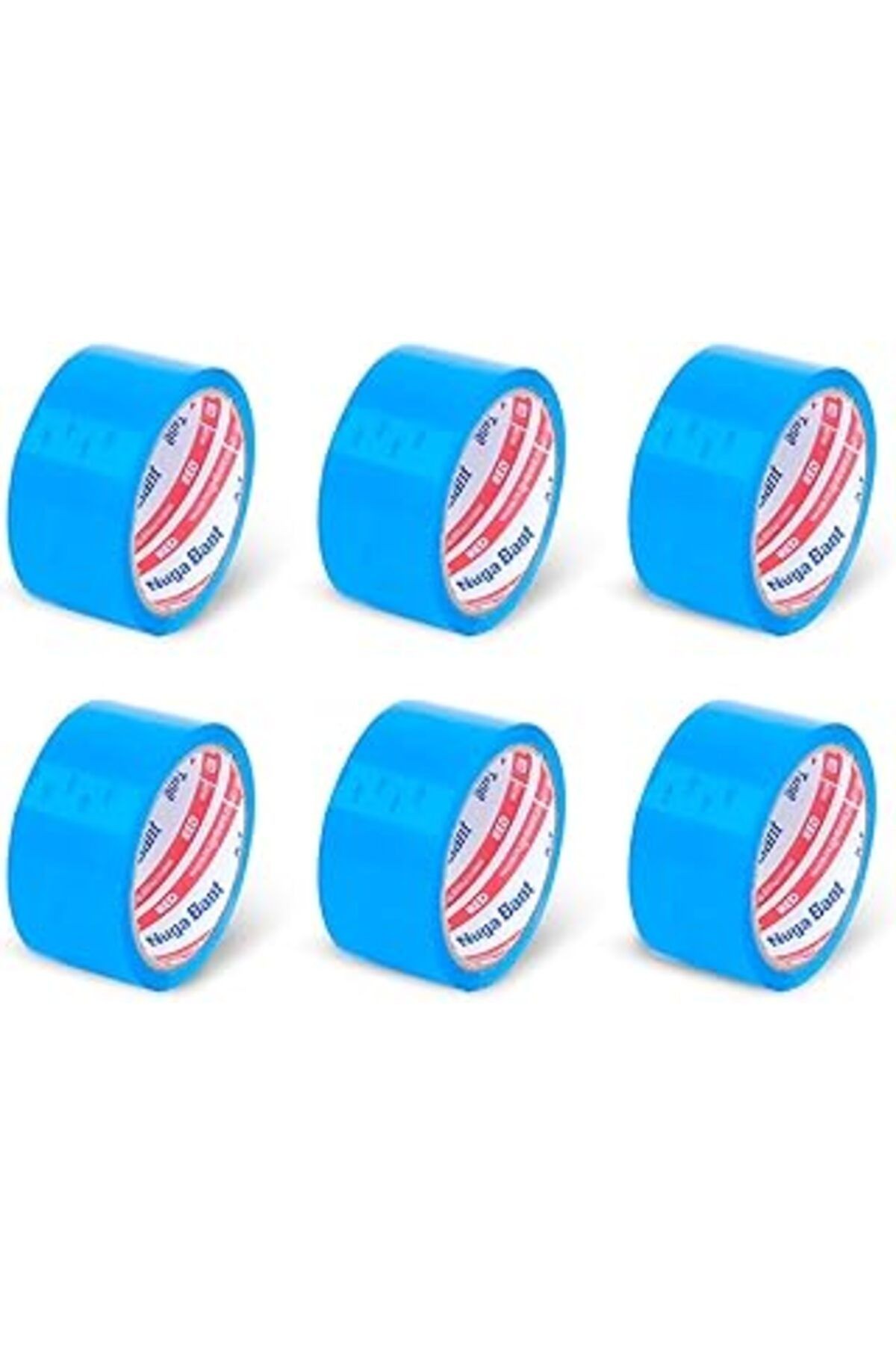 Nuga 45 Mm X 40 Mt Mavi Koli Bandi 6 Adet
