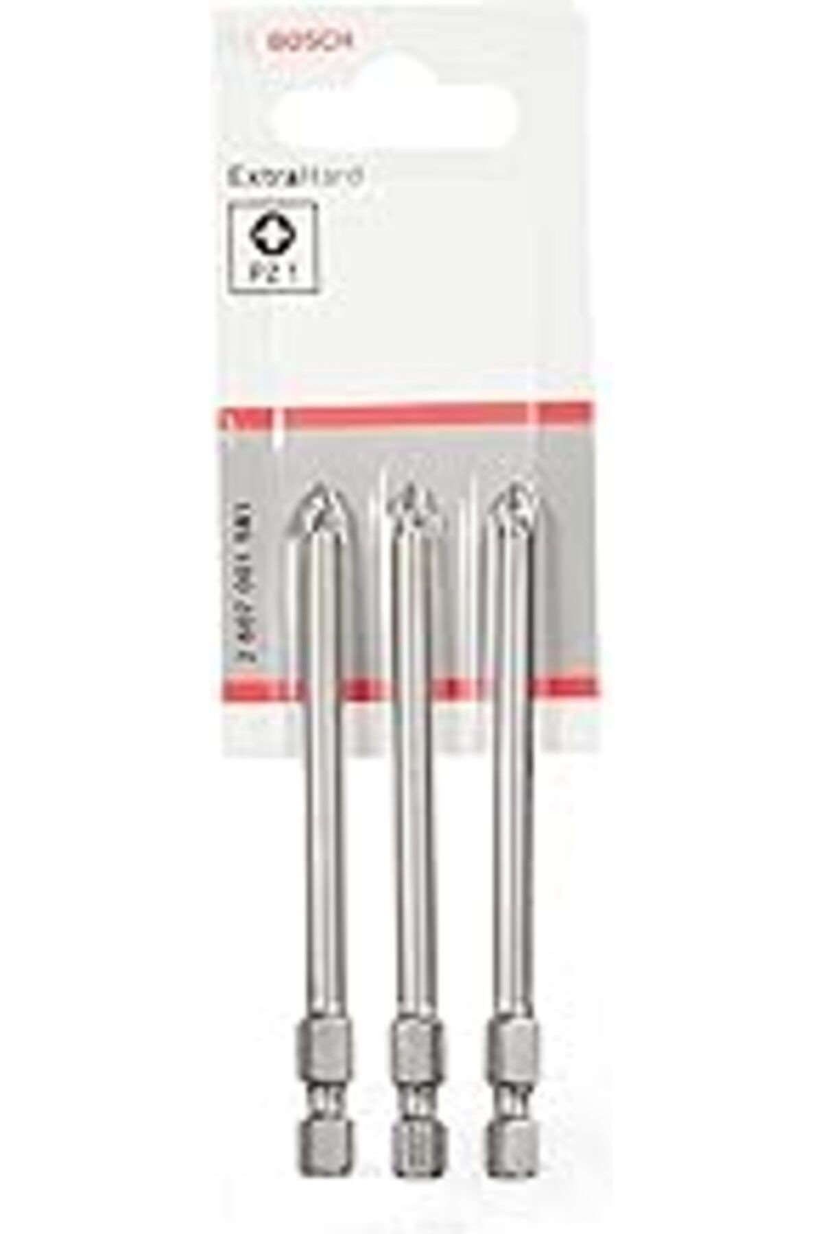 Bosch Professional Vidalama Ucu, Gri, 3 Adet