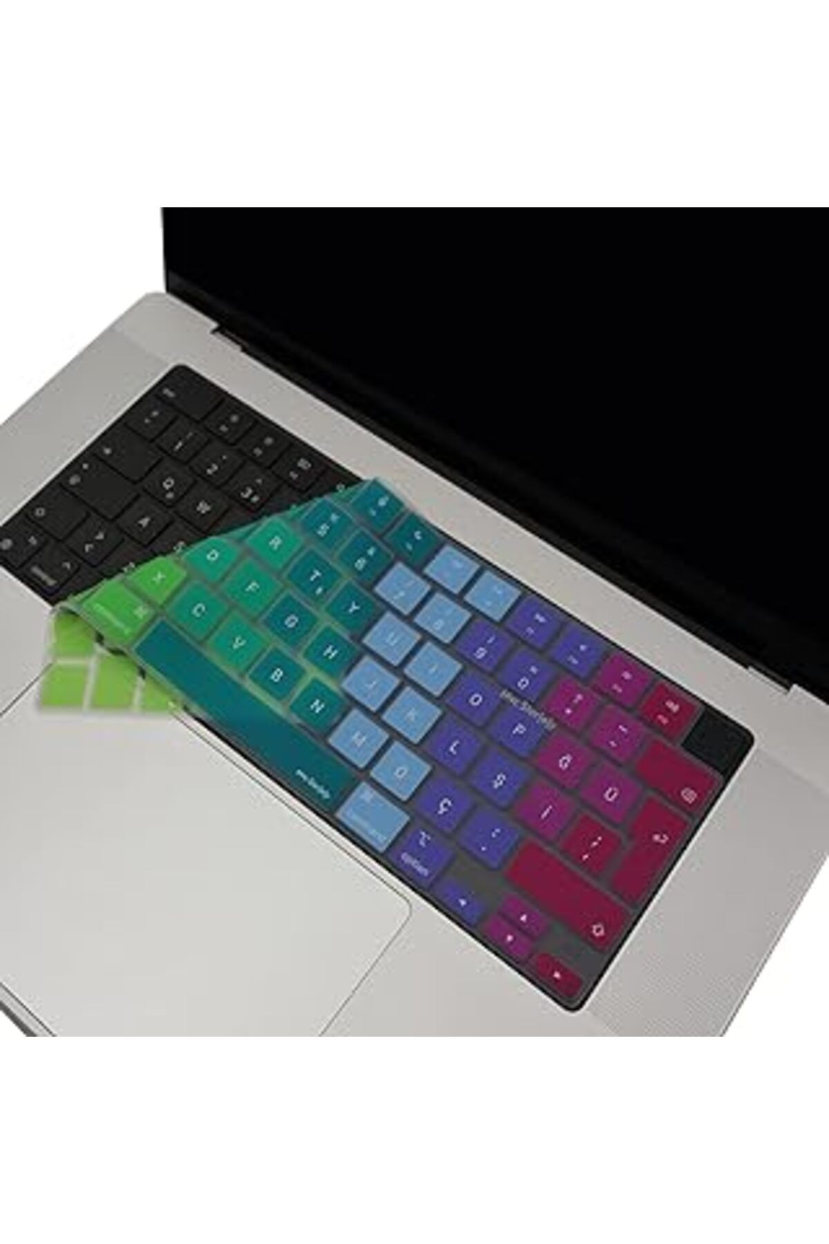 Mcstorey Macbook Klavye Koruyucu M1-m2-m3 (TÜRKÇE Q) Touchid'li A2681 A3113 A2941 A3114 A2442 A2779