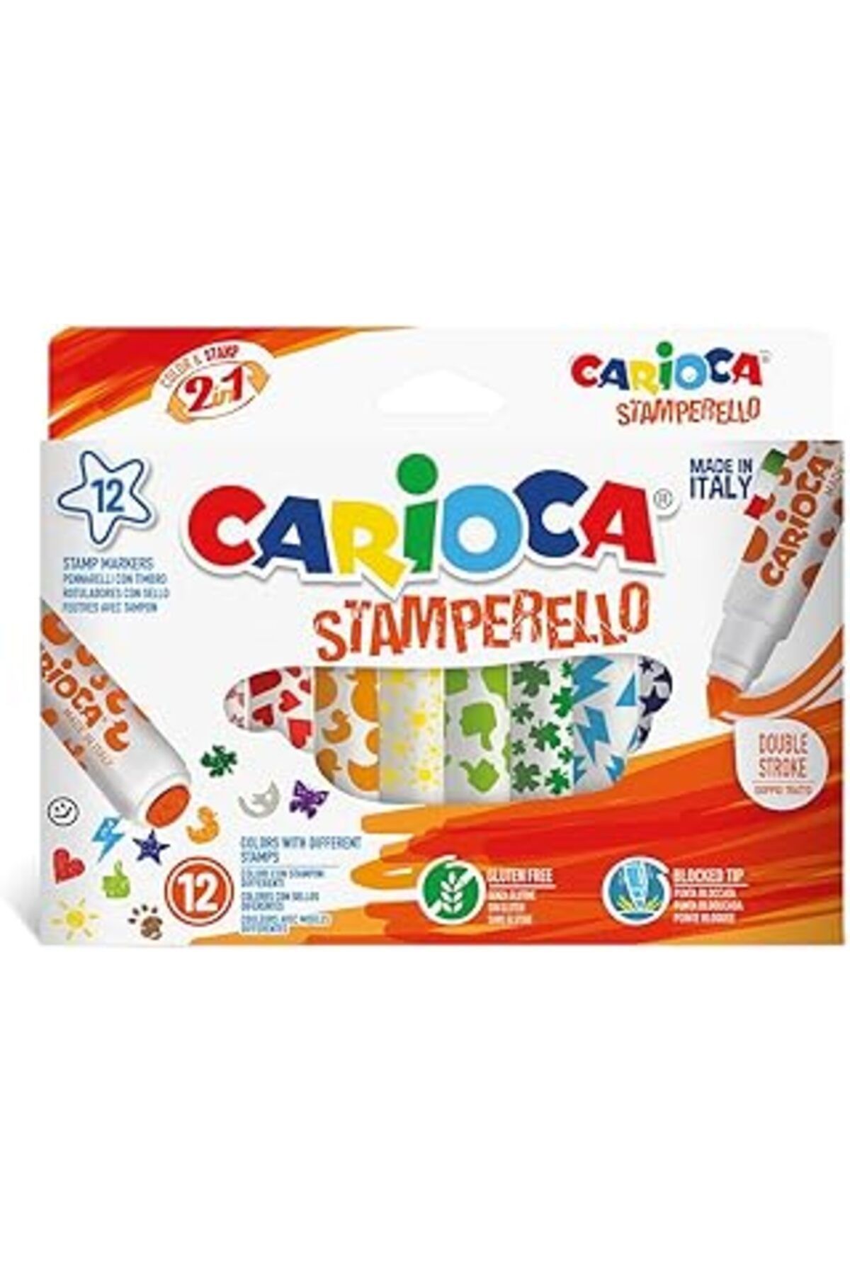 Carioca Stamperello Keçeli Boya Kalemi 12'Li