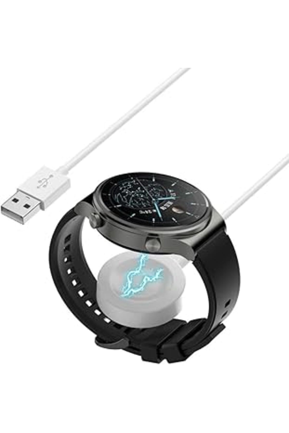 Teknosepetim Huawei Watch Gt3 Şarj Gt2 Pro Gt3 Pro Uygun Akıllı Saat Şarj Cihazı Aleti Gibi Beyaz M
