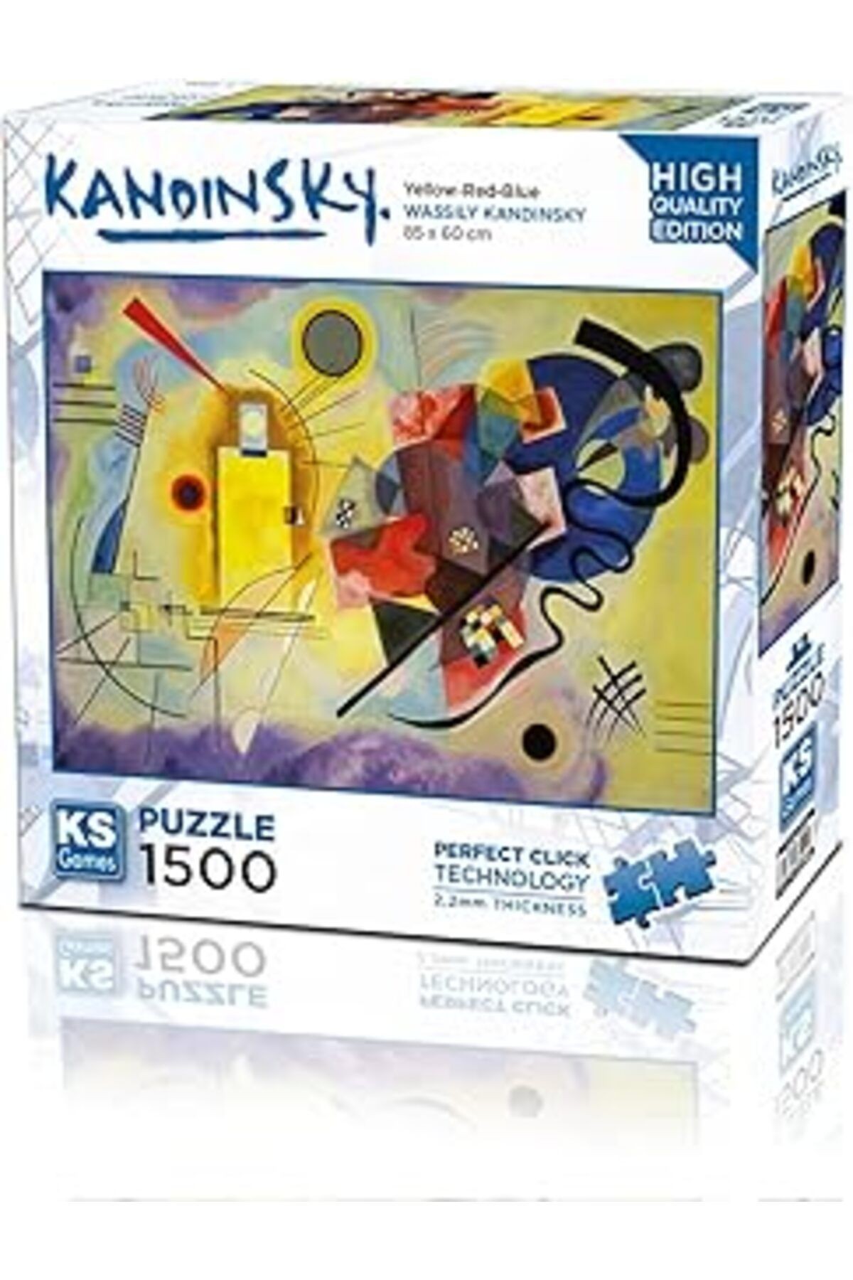 Ks Games 1500 Parça Sarı Kırmızı Mavi Puzzle