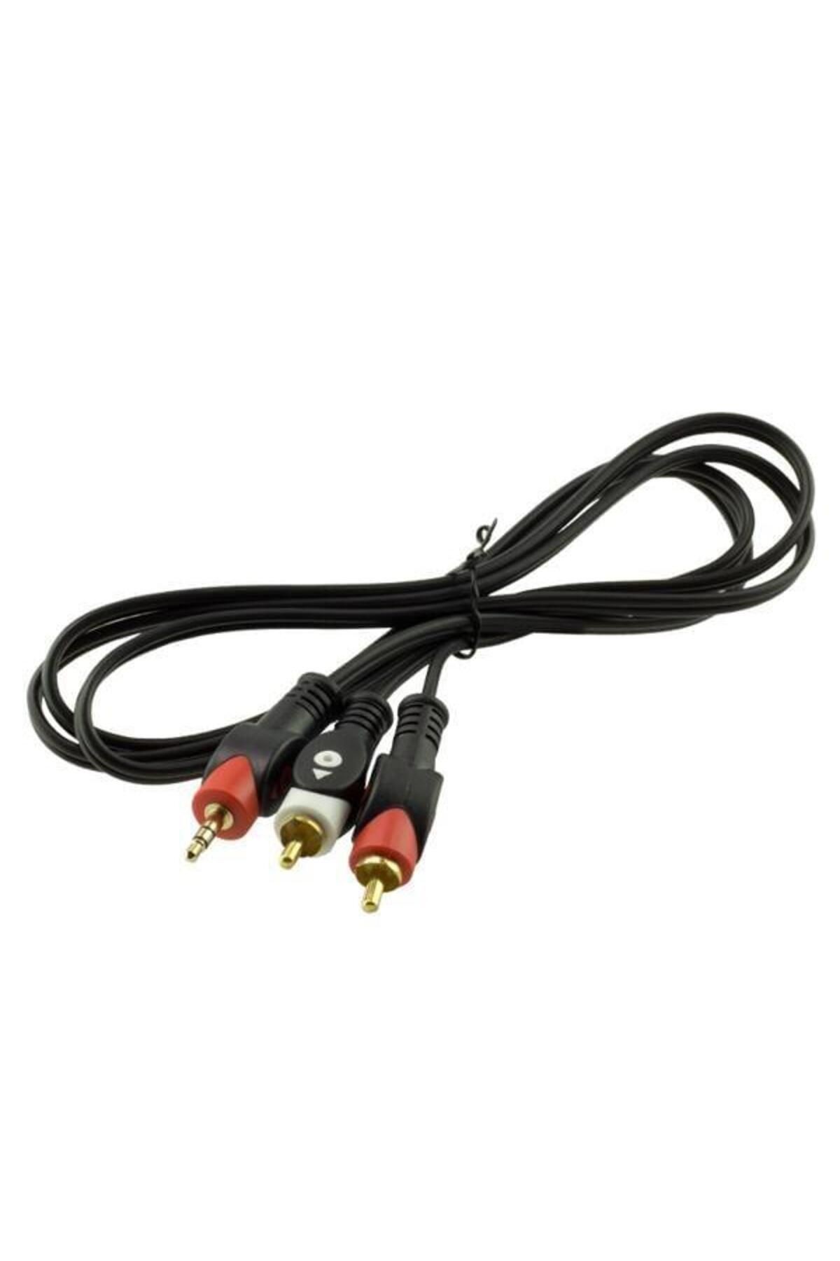 2Rca-3.5 Mm Stereo Erkek 1.5 Metre Kablo