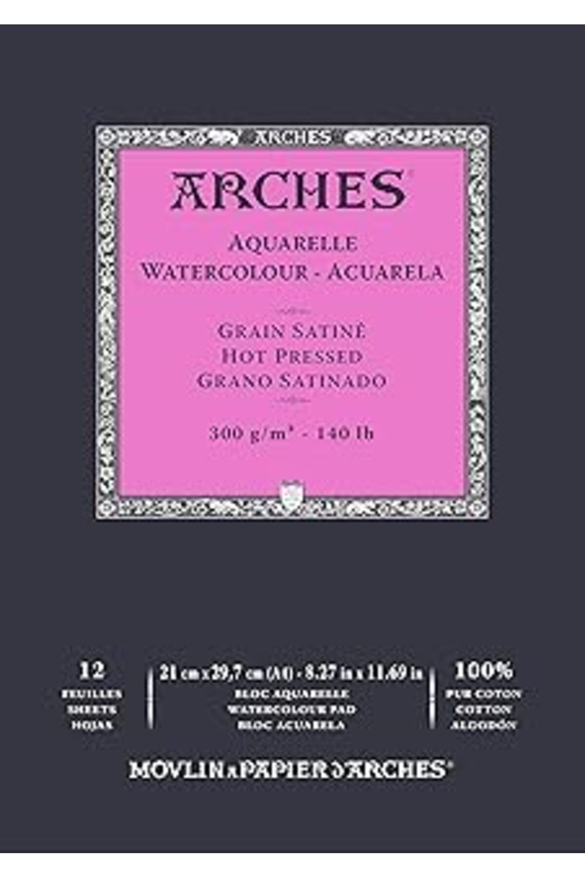 Arches Suluboya Defteri, 21 X 29, 7Cm, 12 Sayfa, 300Gr