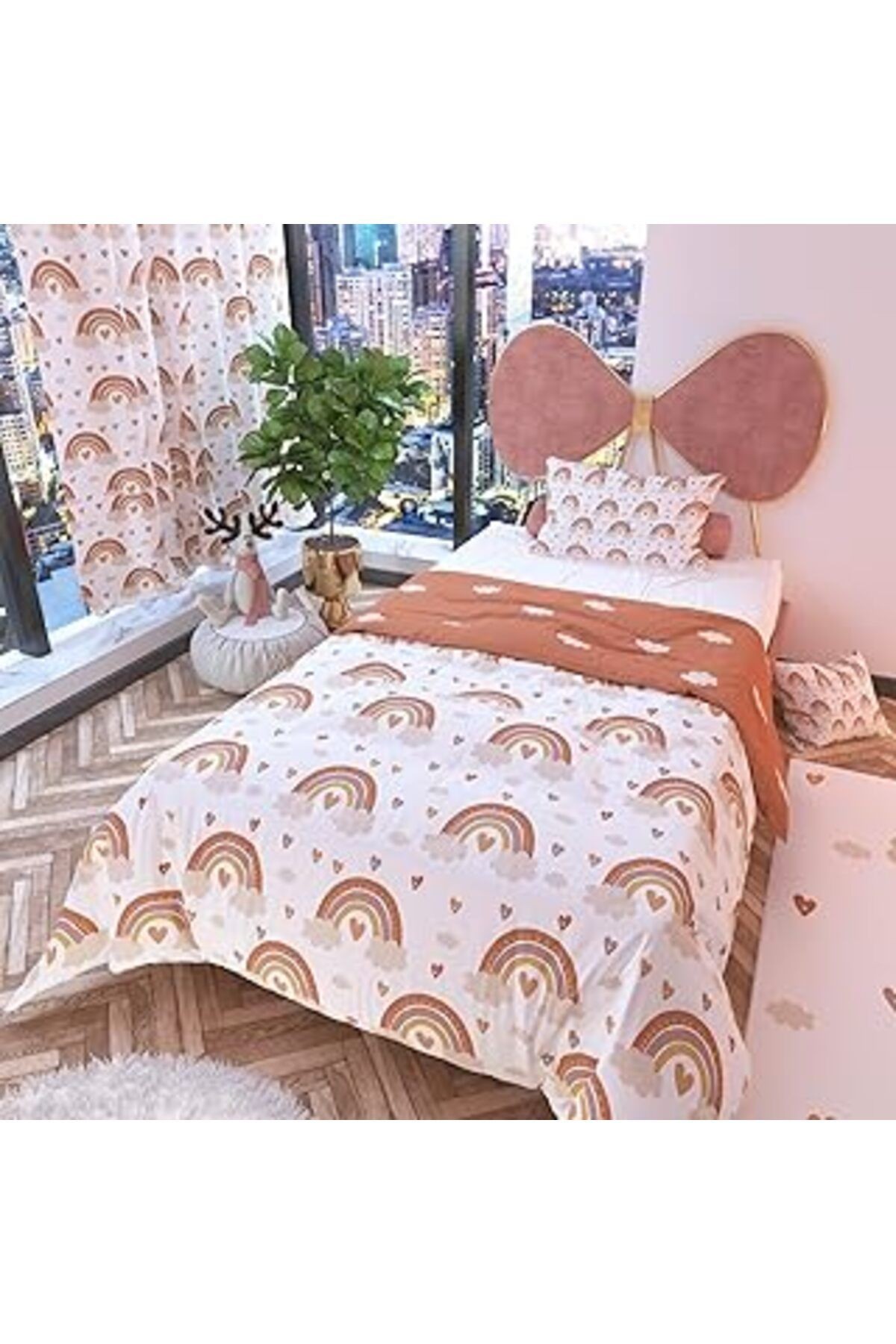 Rivaistanbul Bohem Pastel Çift Taraflı Çocuk Nevresim Takımı Polycotton