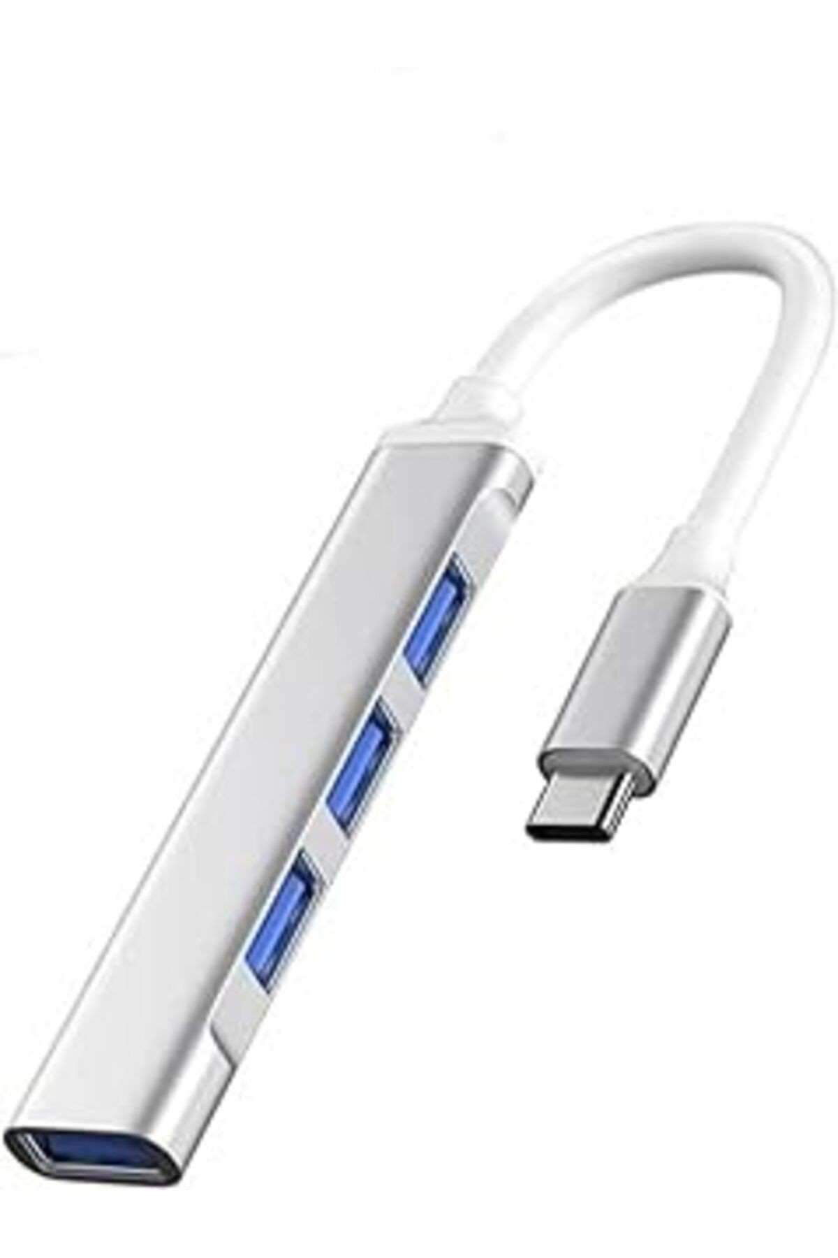 Hobimtek Type-c To Usb Hub 4 Port Metal Usb Çoğaltıcı Macbook Uyumlu Usb 3.0 Hub Otg Usb Adaptör Ço