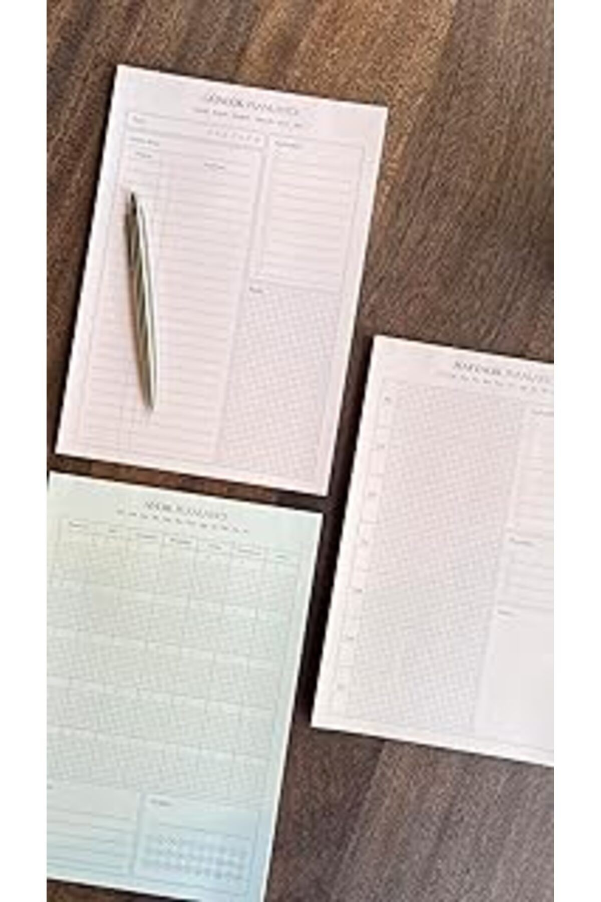 Fark Tanıtım 3'Lü Masaüstü Planlayıcı Set (Günlük Planlayıcı, Haftalık Planlayıcı, Aylık Planlayıcı