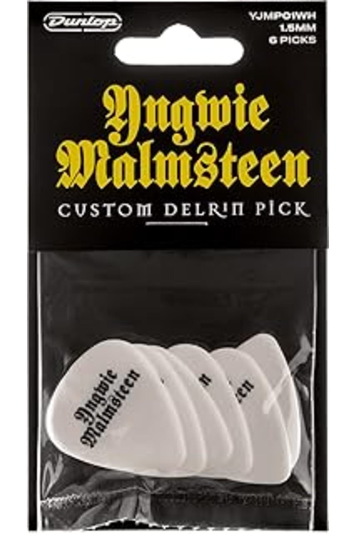 Jim Dunlop Pena Signature Yngwie Malmsteen Delrin 1,5 Mm 6 Adet, Beyaz