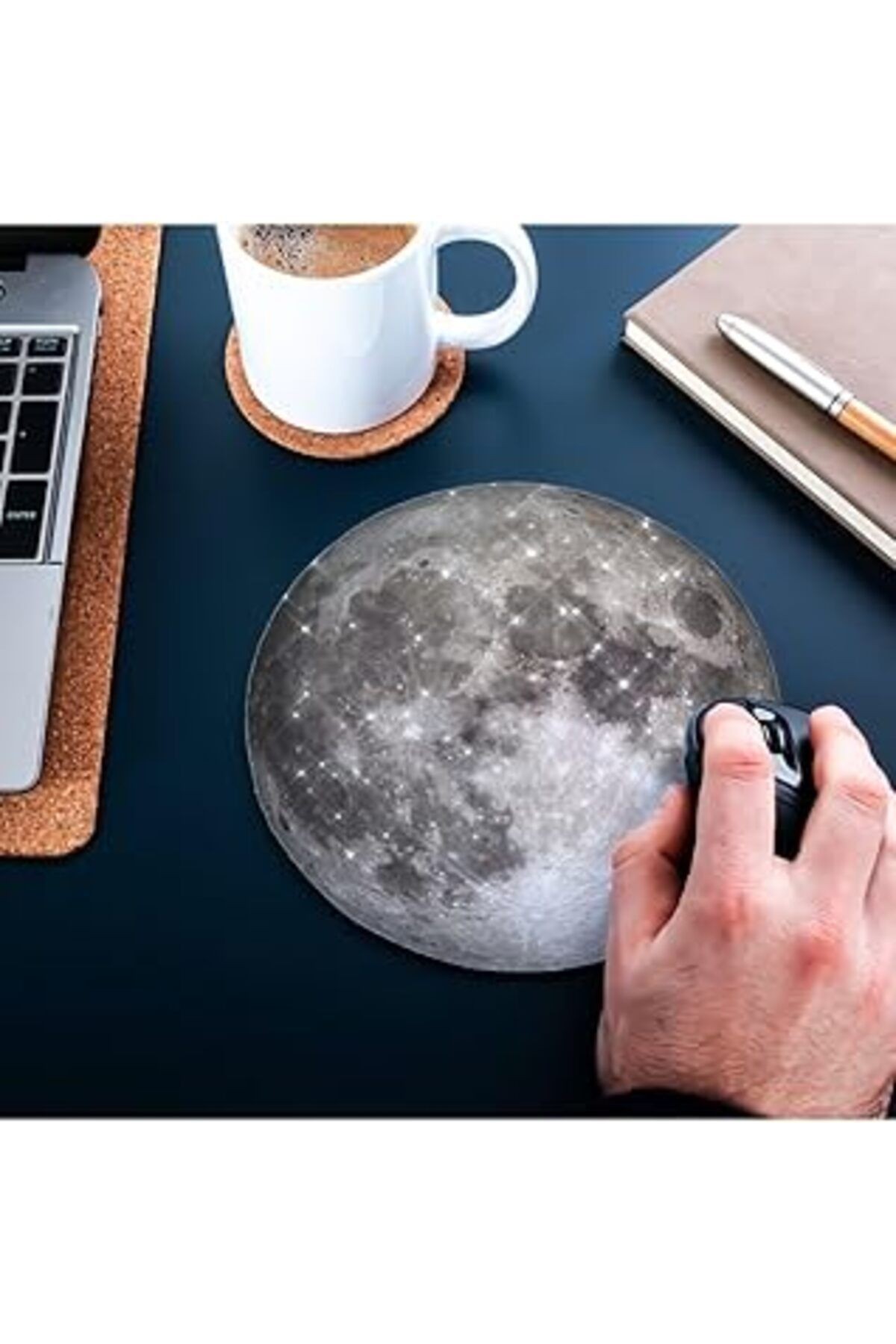 Hediyesepeti Dolunay Tasarımlı Hediye Mousepad - Mouse Pad - Fare Altlığı