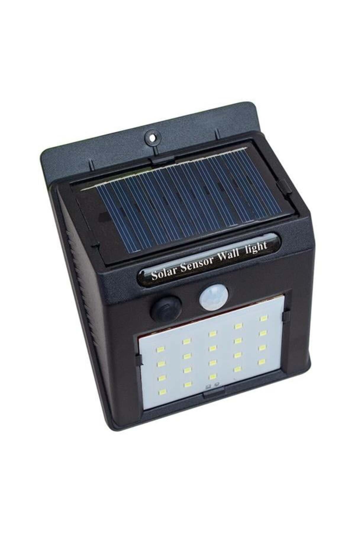 Pm-4528 Solar Sensörlü Duvar Tipi 20 Ledli Beyaz Led Aplik