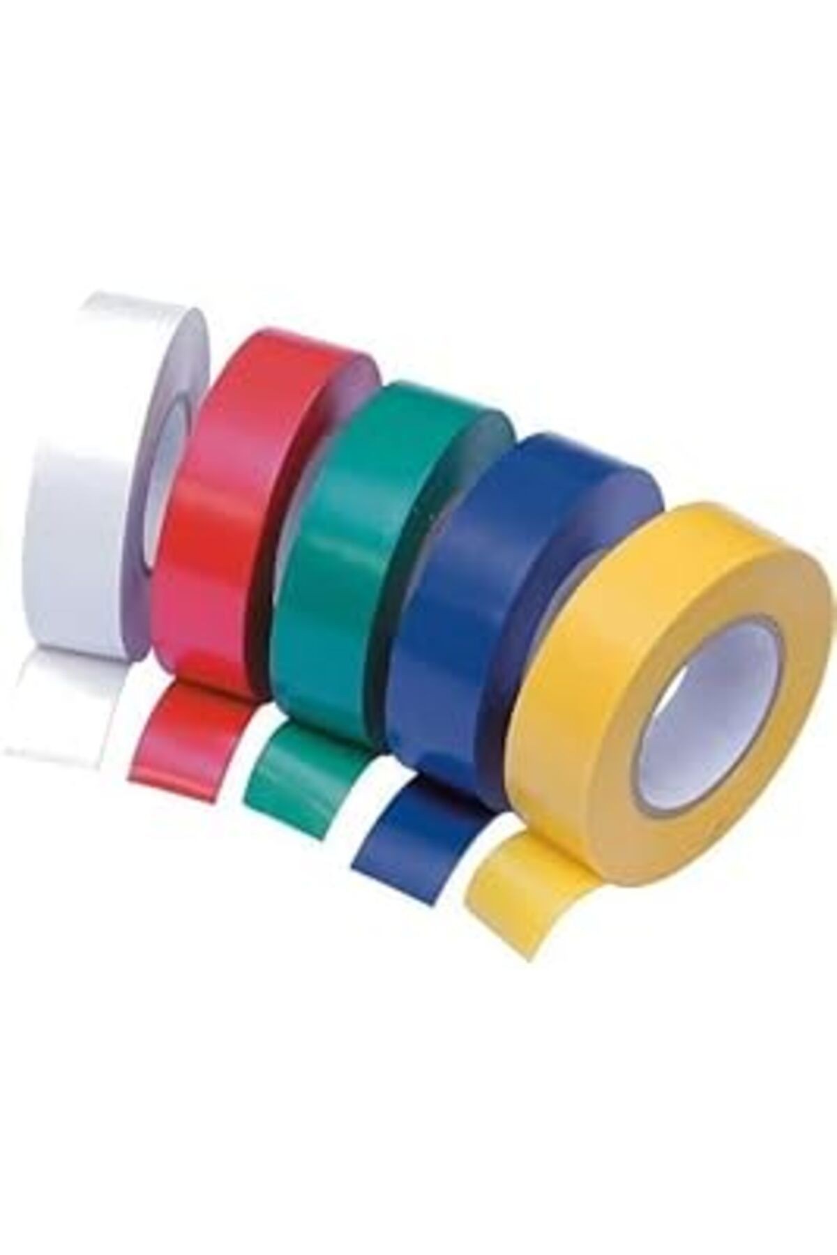 Orret Home 5 Adet Elektrik Bandı,Pvc Bant,10 Metre (Renkli)
