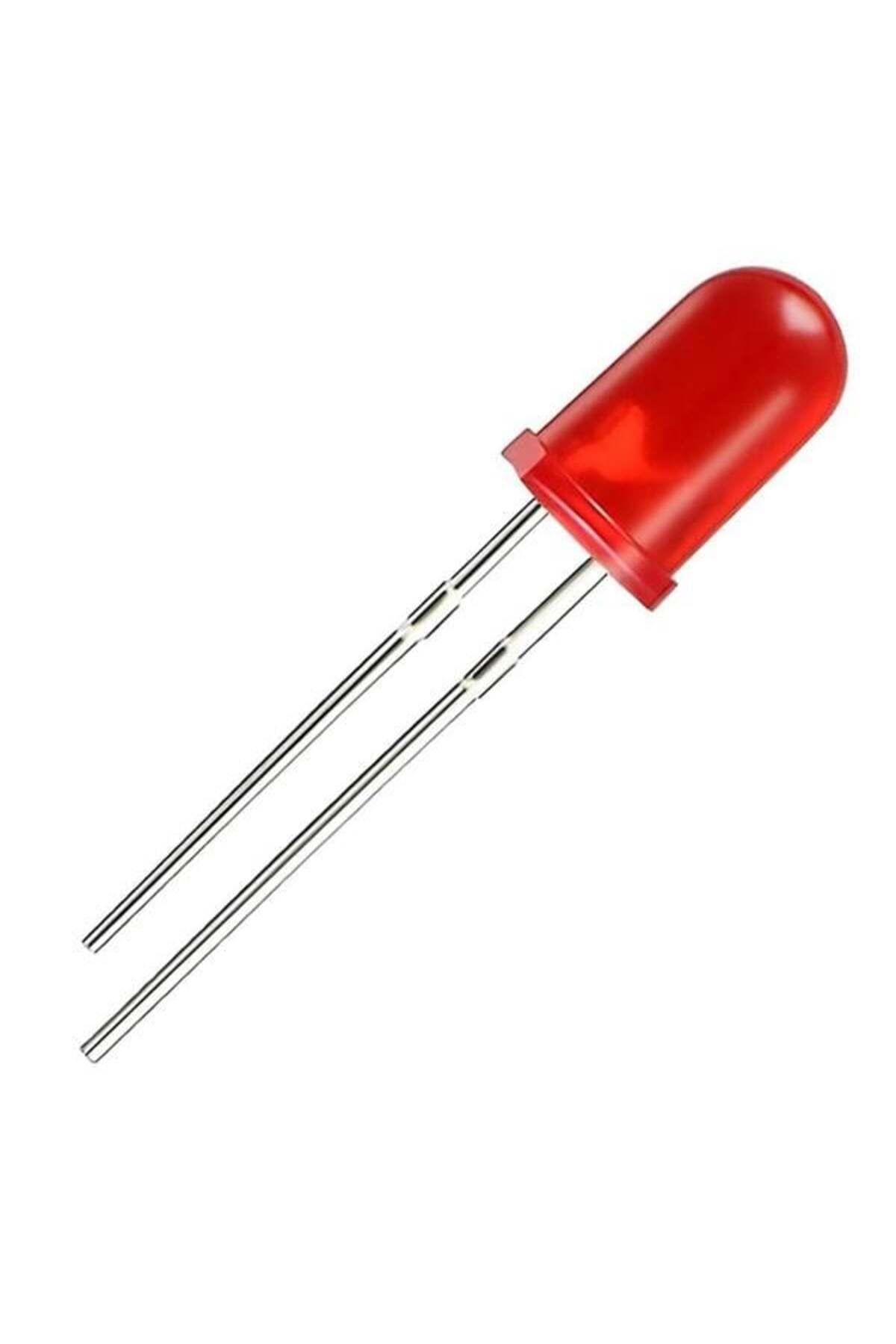 Halmet Mantar Led 5Mm Kırmızı