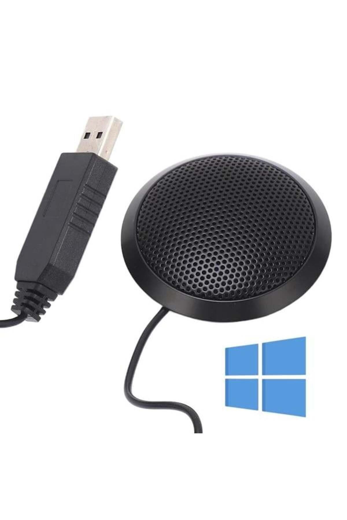 Haiki Hk-102 Usb 1.5 Metre Kablolu Kondenser Masaüstü Toplantı Podcast Mikrofonu