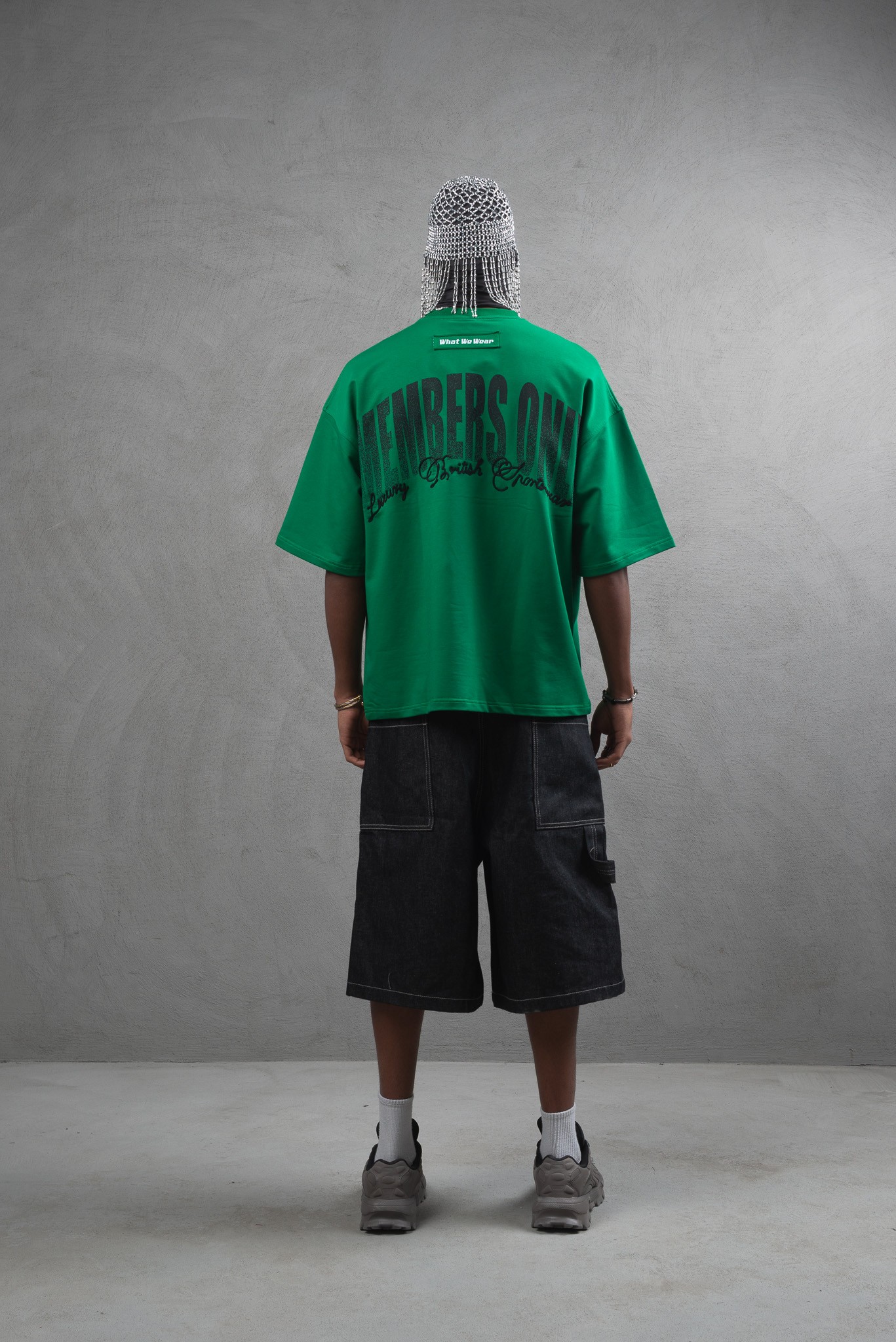 Maksim Oversize – Sports Club Members Only Tişört | 10069 - Benetton Yeşili