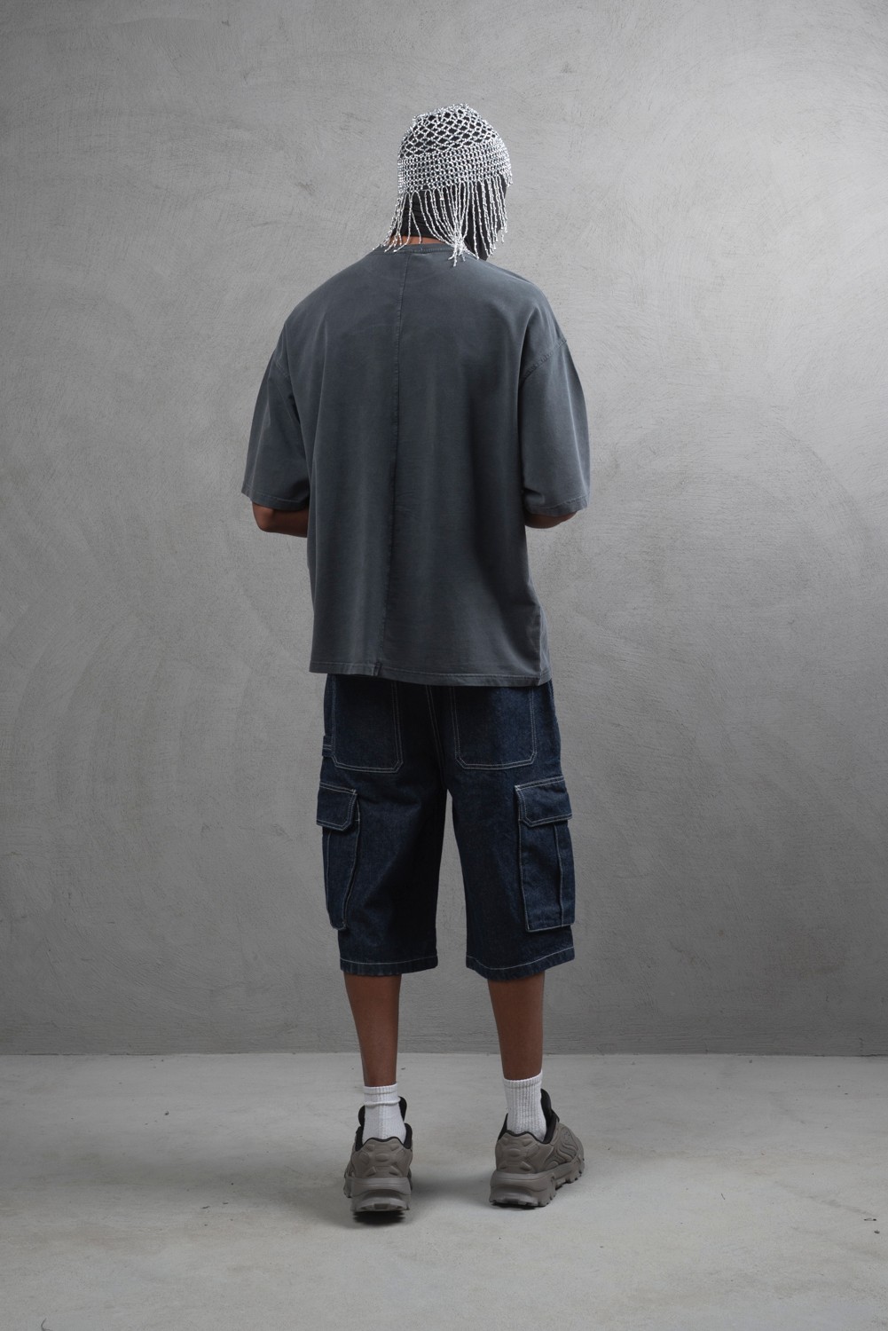 Maksim Yıkamalı Lazer Patch Detaylı Oversize Tişört – 10056