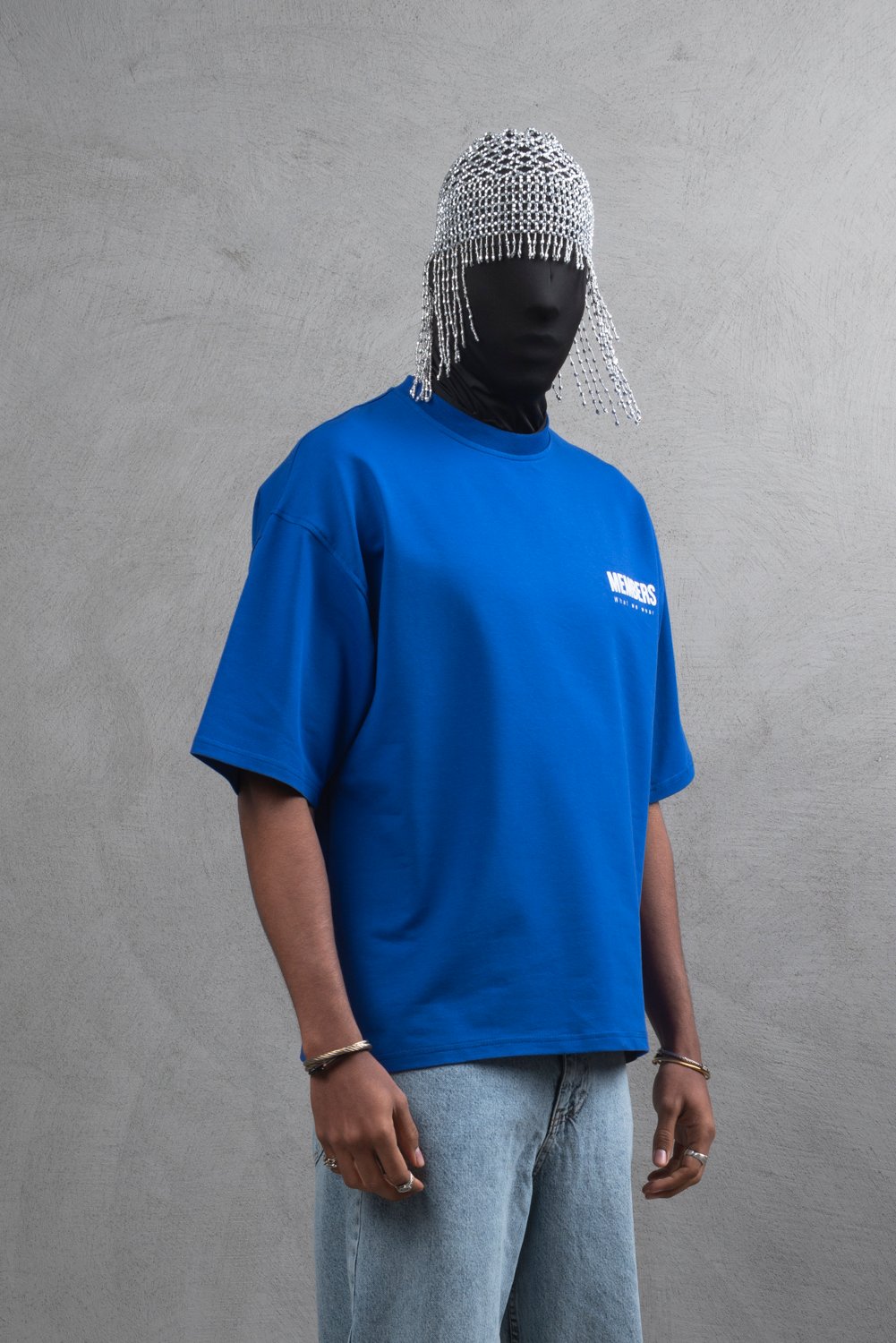 Maksim Baskılı Slogan Oversize Tişört – What We Wear MEMBERS Tasarımı | 10099