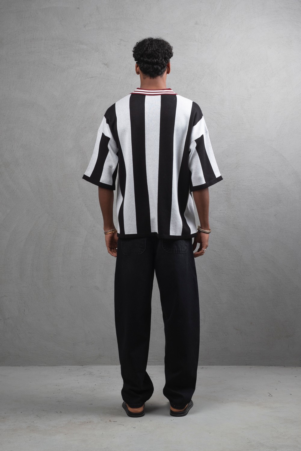 Maksim Oversize Polo Yaka Triko Tişört | 11001