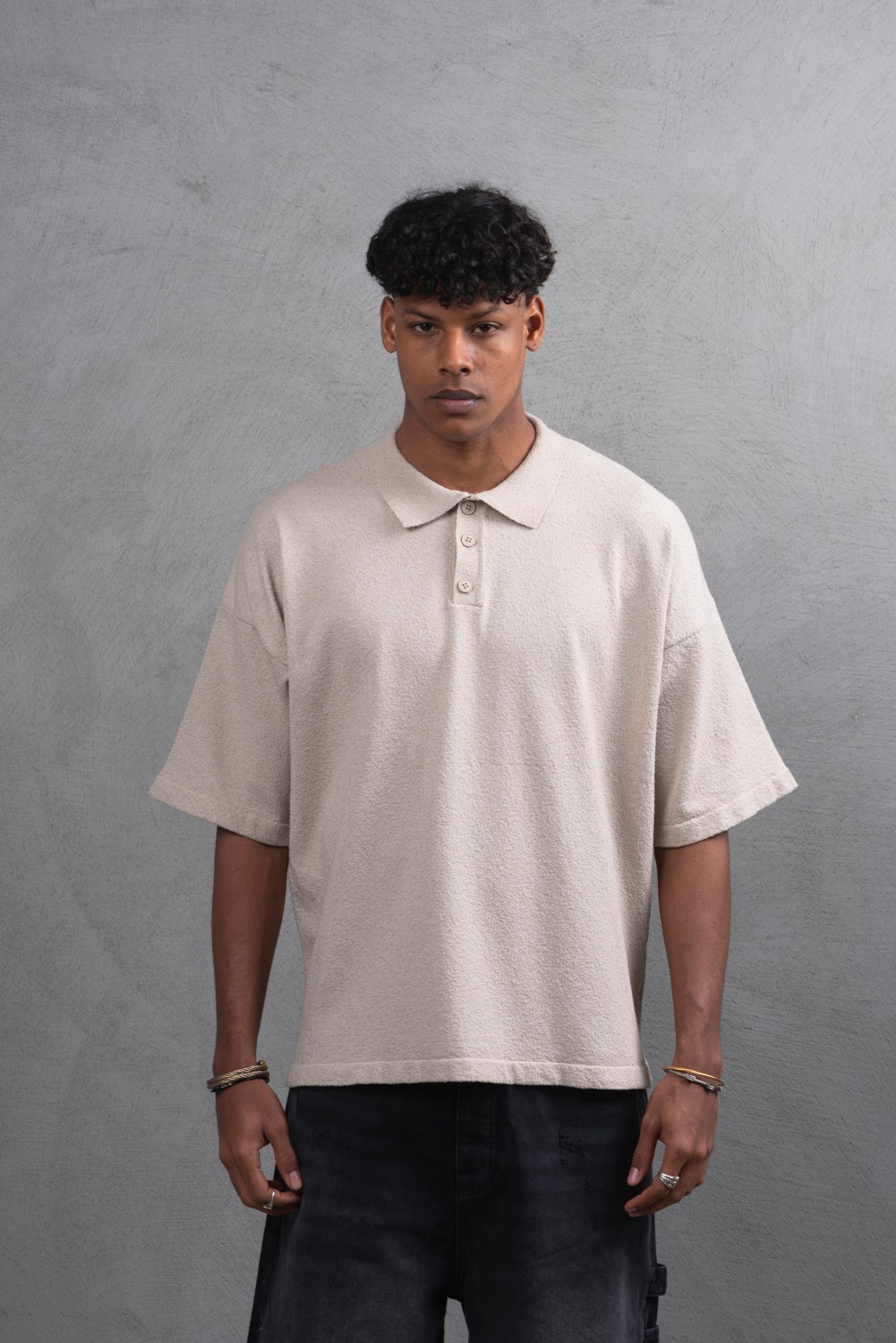 Maksim Triko Polo Yaka – Basic Form | 11000 - Ekru