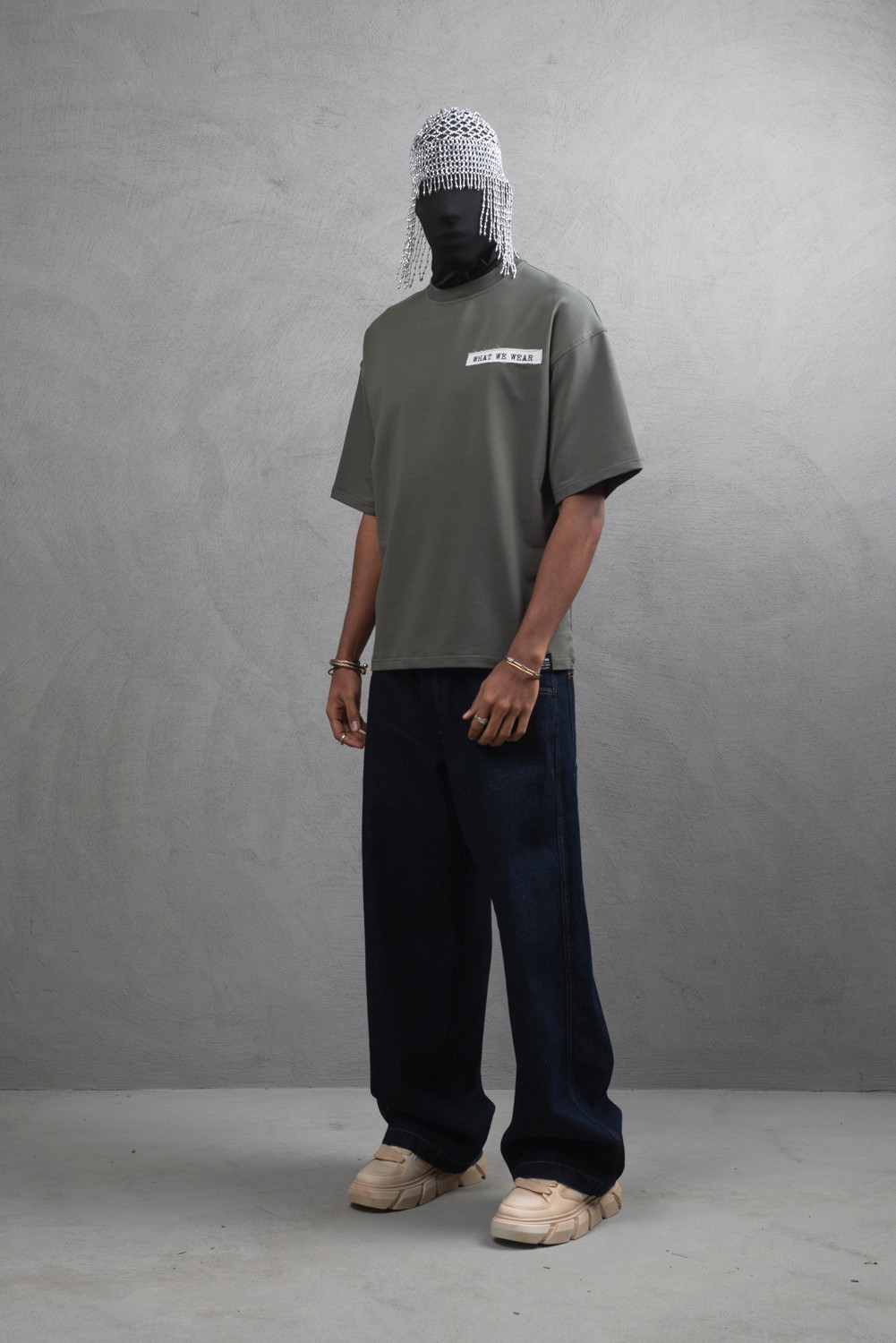 Maksim Oversize – Members Only Aplikeli Tişört | 10096