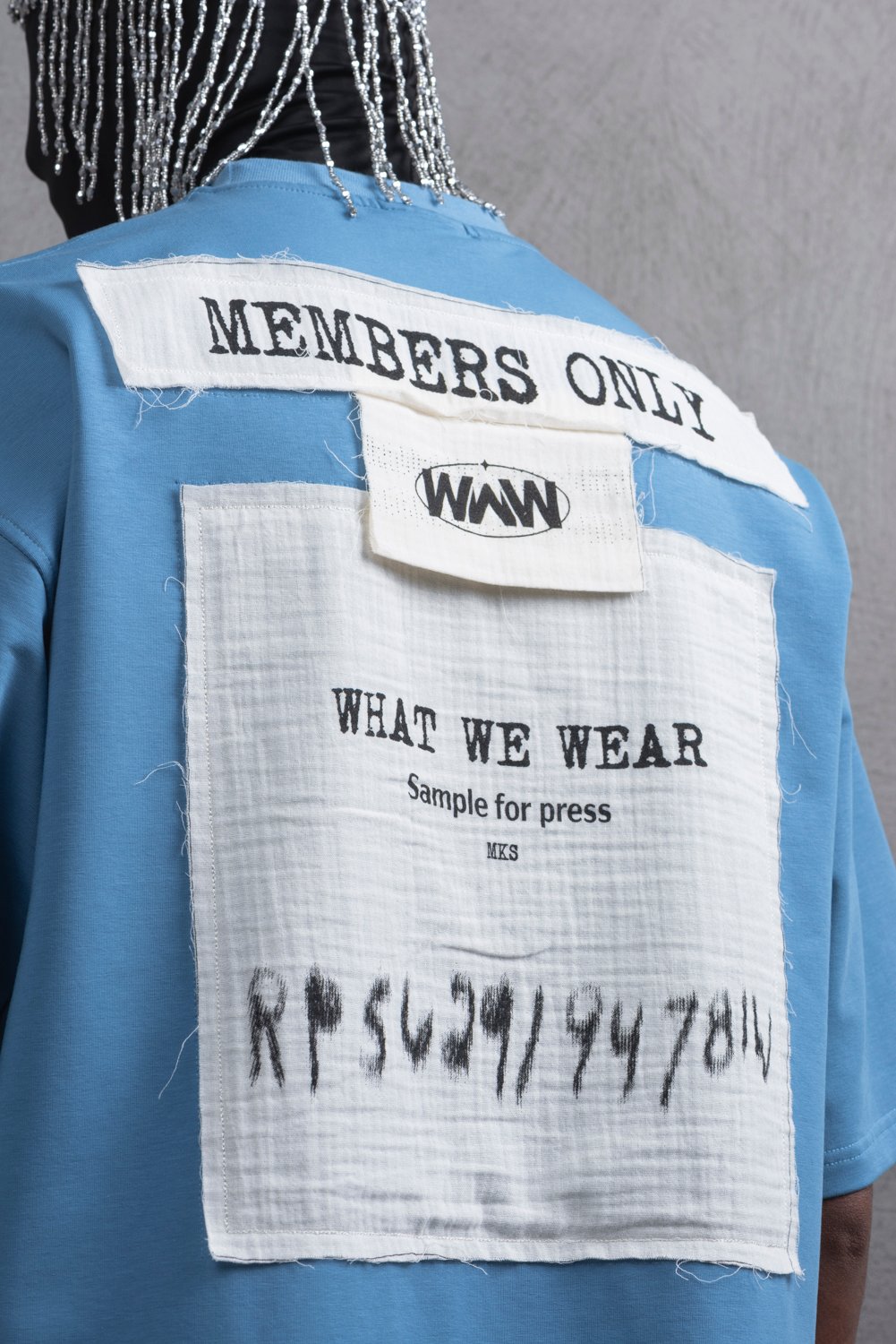 Maksim Oversize – Members Only Aplikeli Tişört | 10096