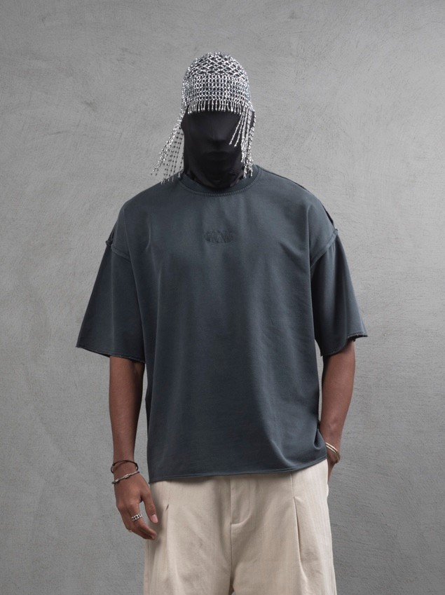 Maksim Oversize Özel Dikişli Basic Tişört | 10084