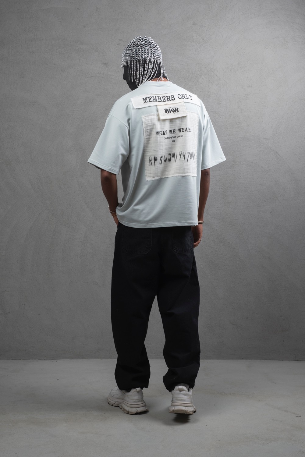 Maksim Oversize – Members Only Aplikeli Tişört | 10096