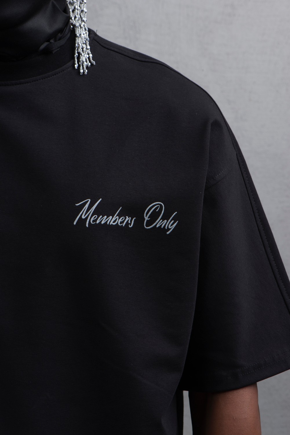 Maksim Oversize Baskılı Tişört – Members Only | 10097