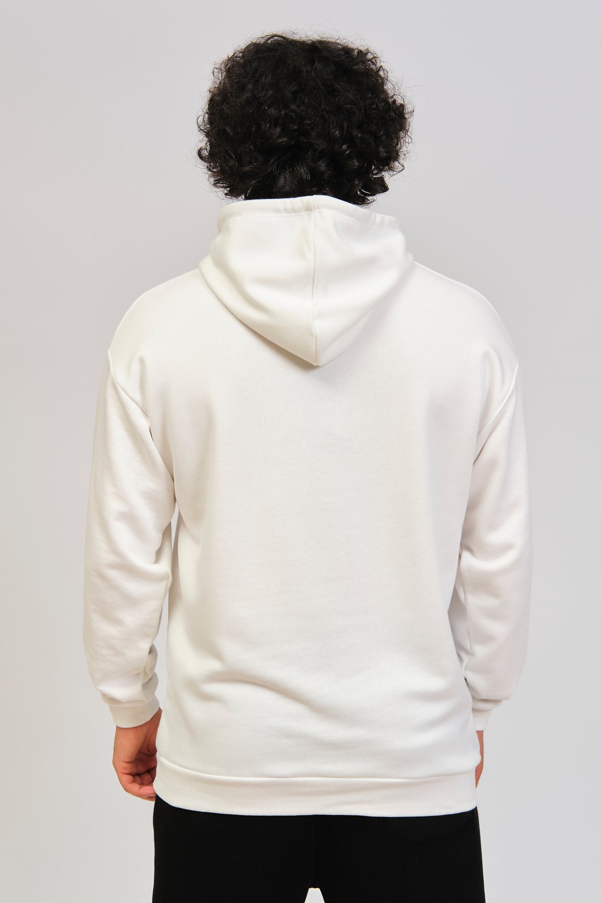 Oversize Baskılı Kapüşonlu Sweatshirt 22873