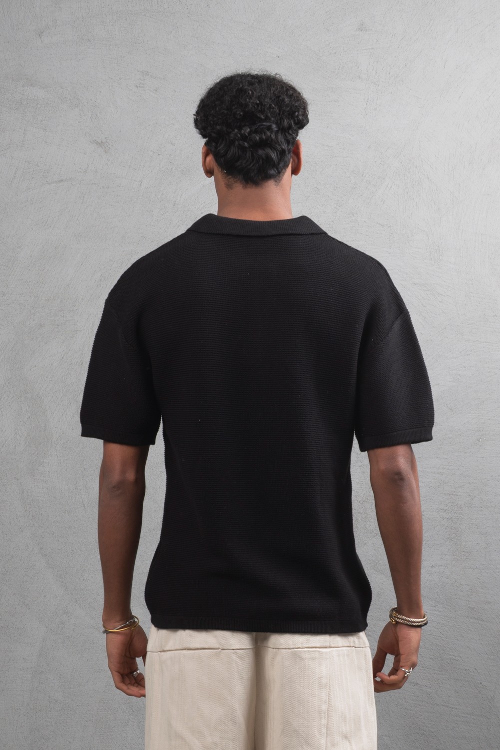 Maksim Basic Polo Yaka Triko Tişört – Oversize | 11003
