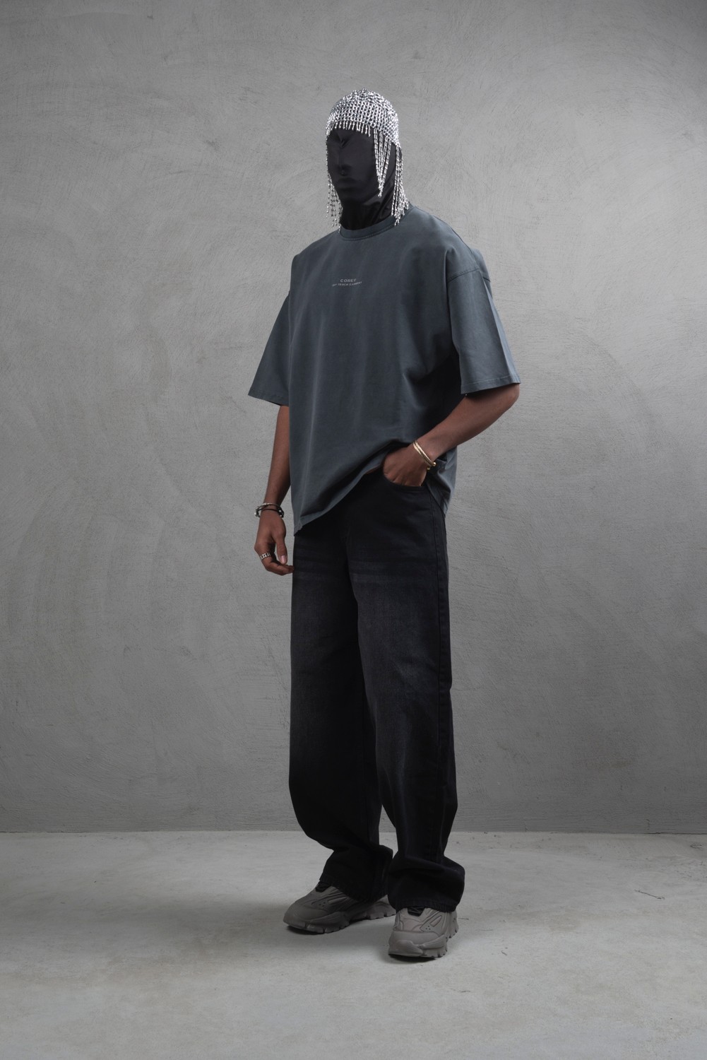 Maksim Yıkamalı Oversize Baskılı Tişört – 10035 | Ön & Arka Detaylı