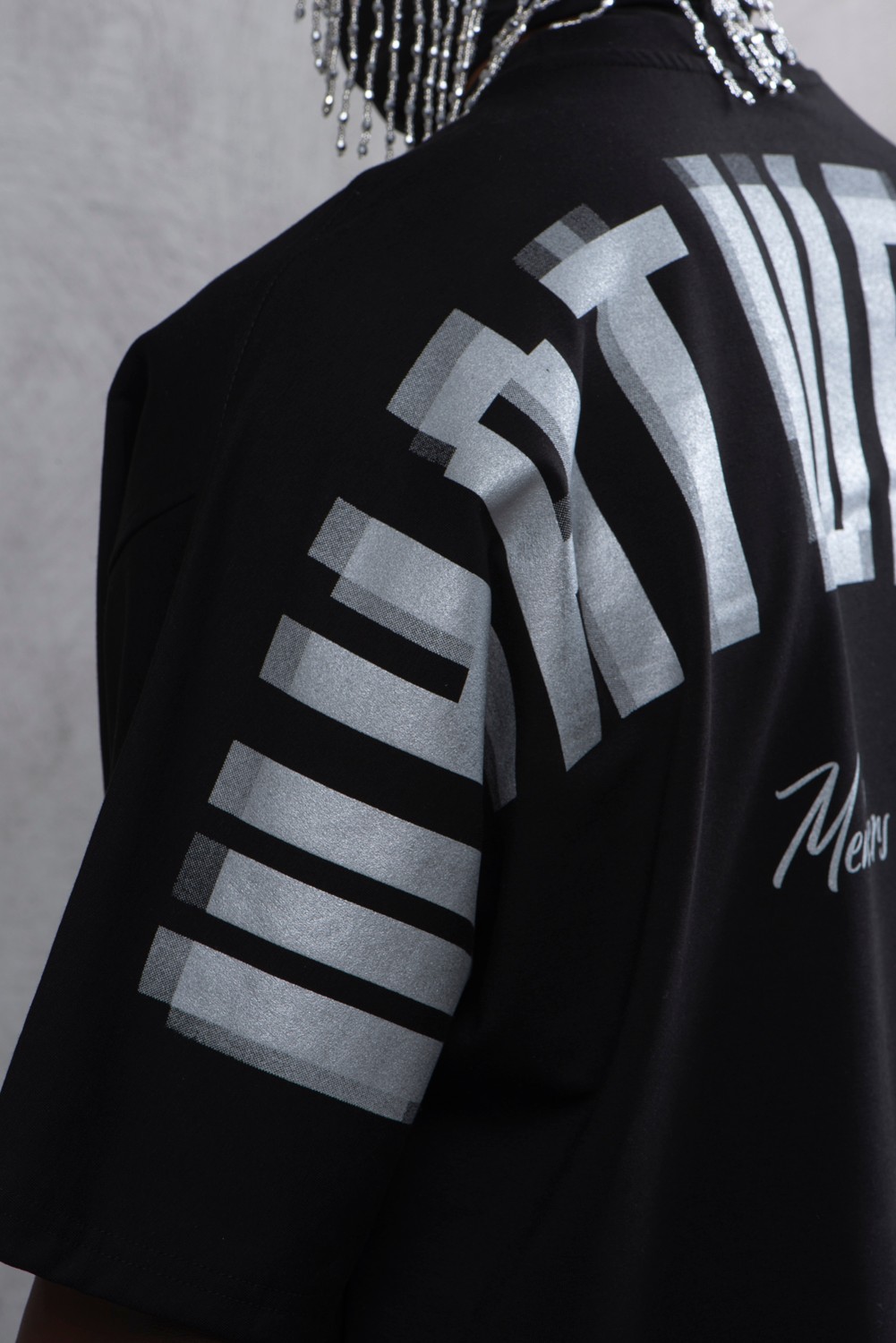 Maksim Oversize Baskılı Tişört – Members Only | 10097