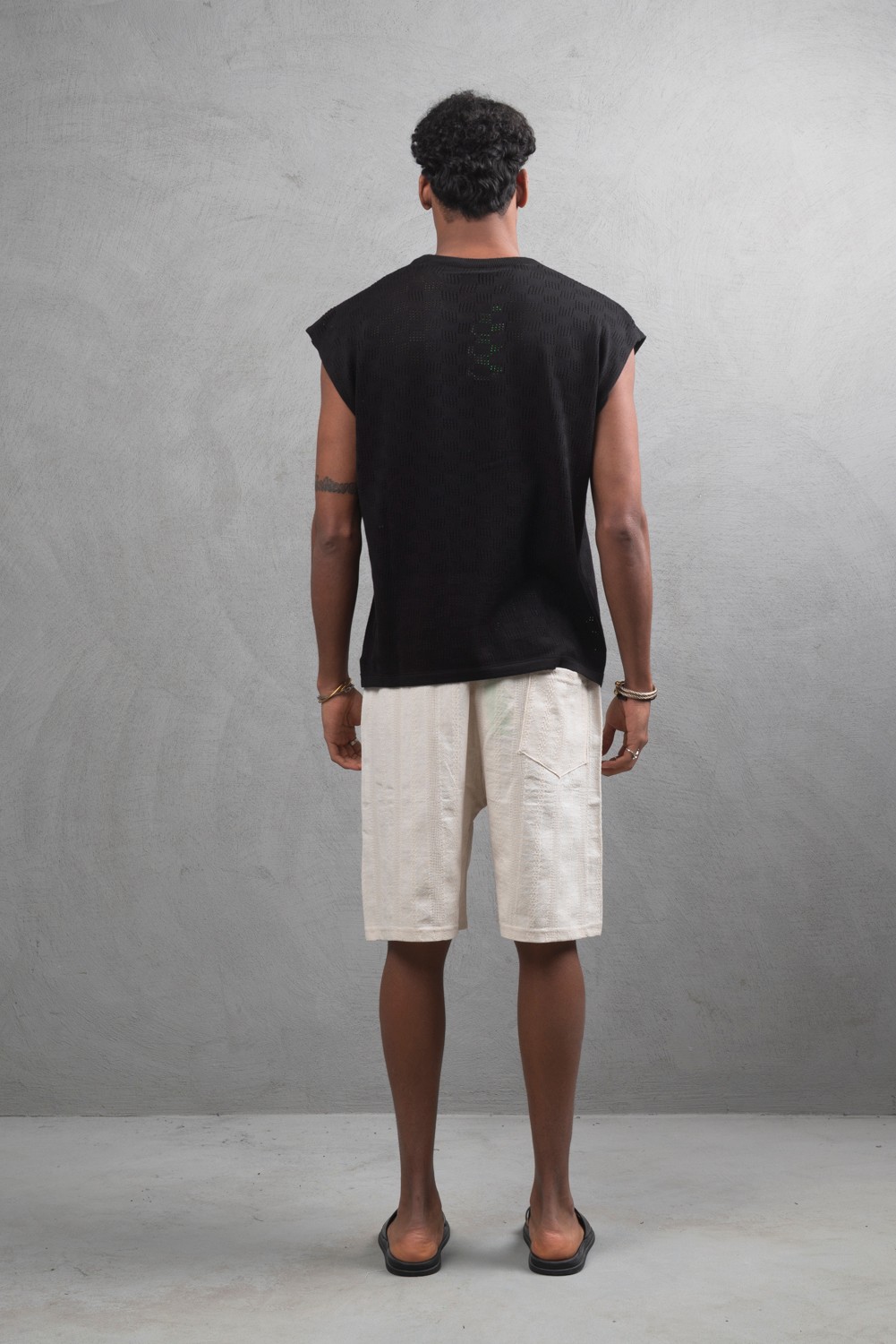 Maksim Triko Oversize Kolsuz Tişört | 11005
